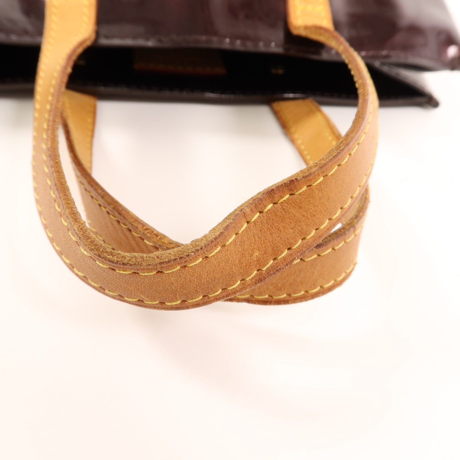 LOUIS VUITTON Monogram Vernis Reade PM金扣手挽袋