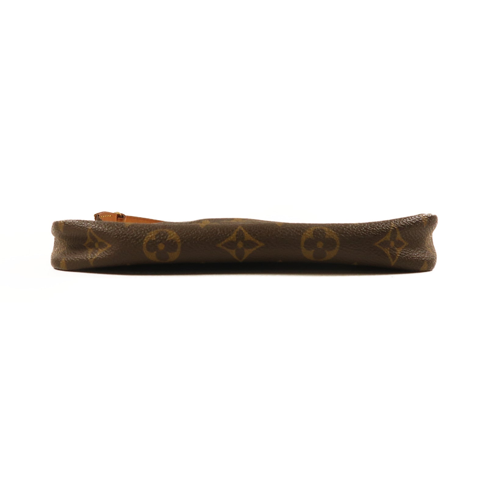 LOUIS VUITTON Monogram Pochette Accessoire金扣手拿包啡色