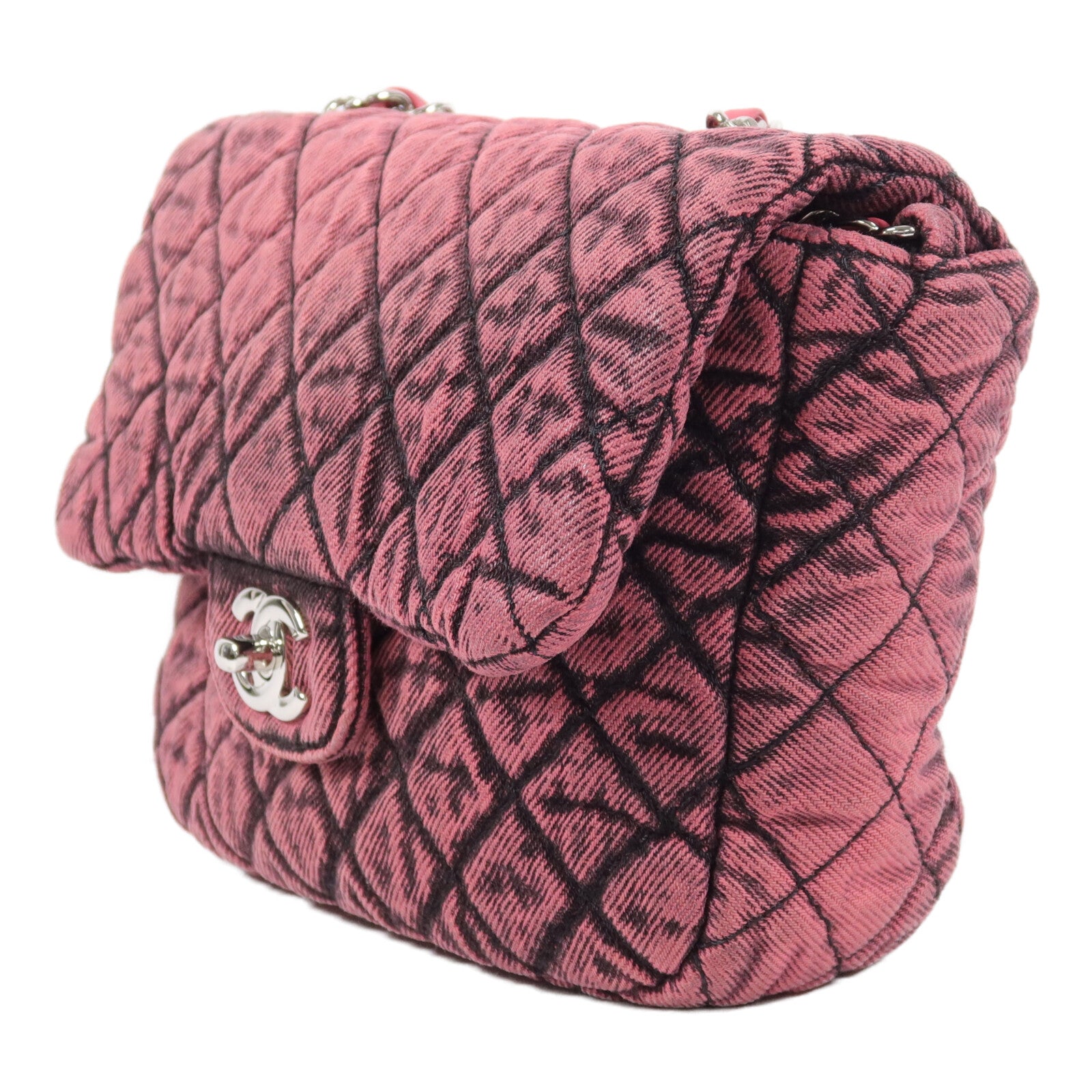 CHANEL 牛仔布Demin Impression Flap Bag鏈帶肩背袋