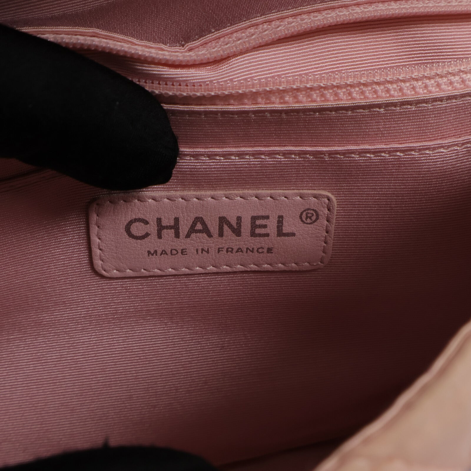 CHANEL 帆布Heart Flap鏈帶肩背袋