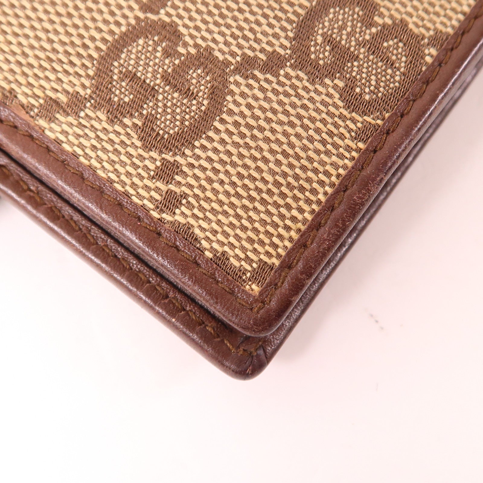 GUCCI 帆布Wallet銀扣錢包