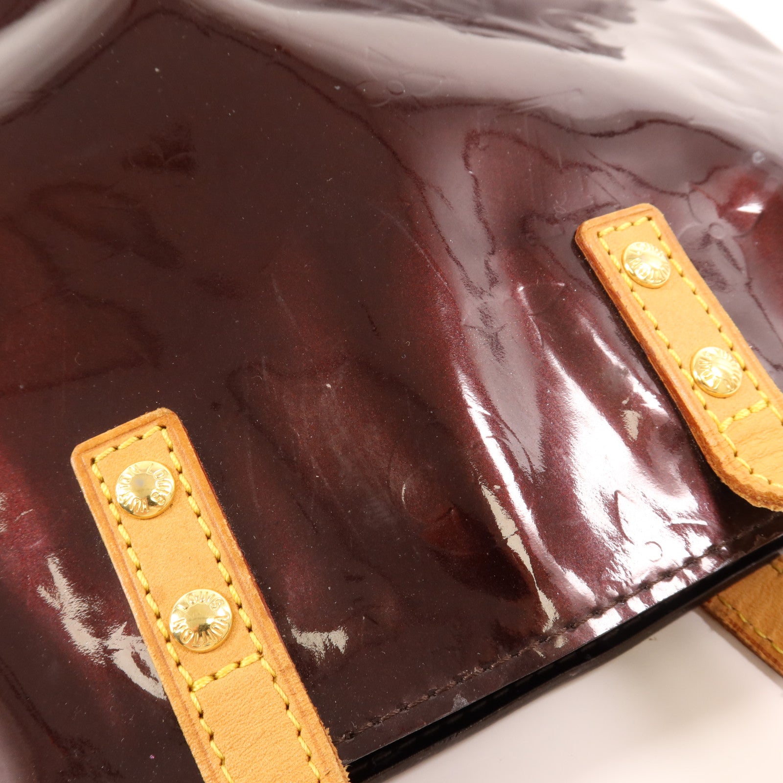 LOUIS VUITTON Monogram Vernis Reade PM金扣手挽袋