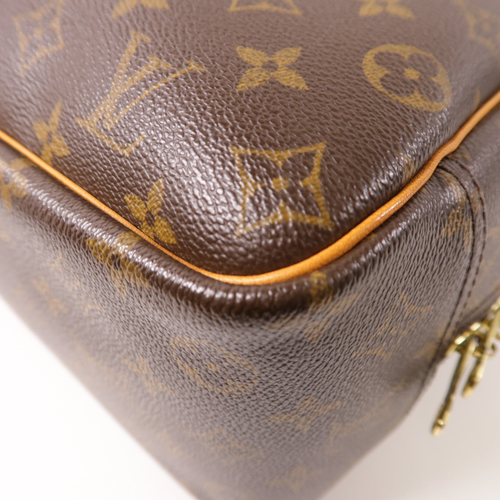LOUIS VUITTON LV GHW Deauville Handbag M47270 Monogram Brown
