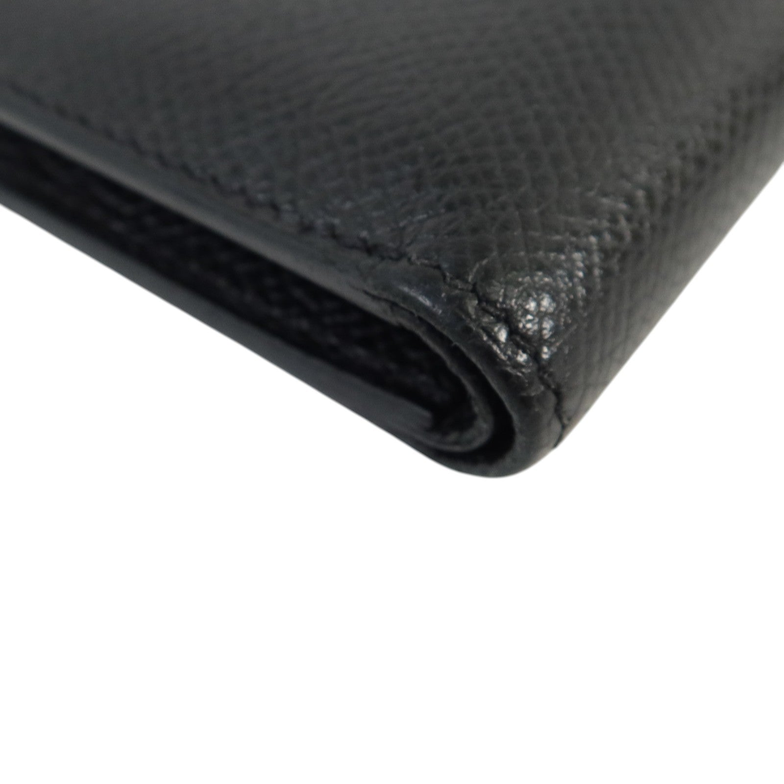 HERMES Epsom皮革Citizen Twill Compact Wallet錢包Noir