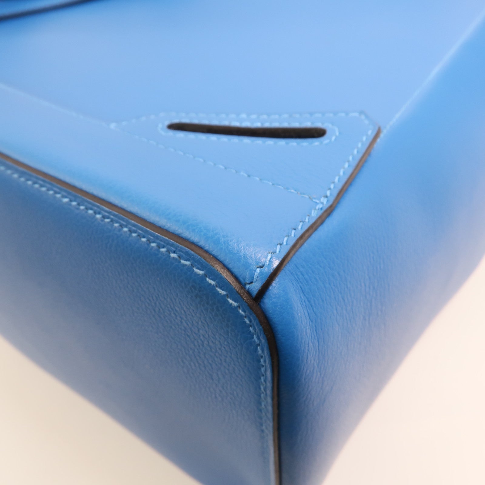 HERMES Evercolor皮革Flash Sailor Backpack銀扣背包Bleu Hydra