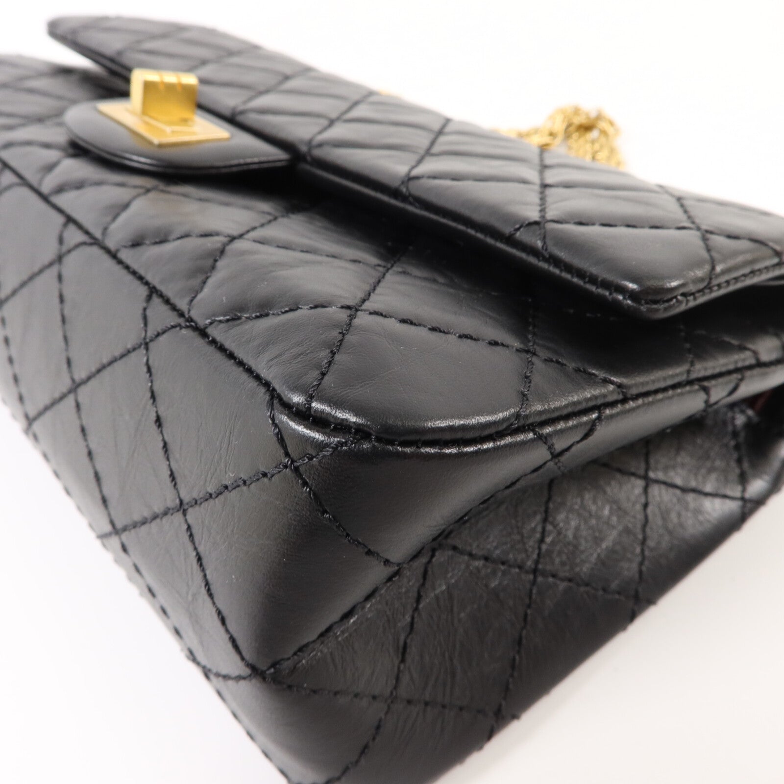 CHANEL 牛皮皮革2.55 Small鏈帶肩背袋