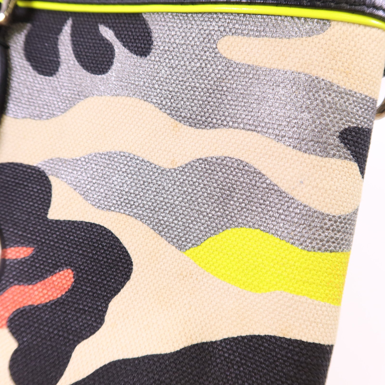 Dior 帆布Dior X Anselm Reyle銀扣肩背袋