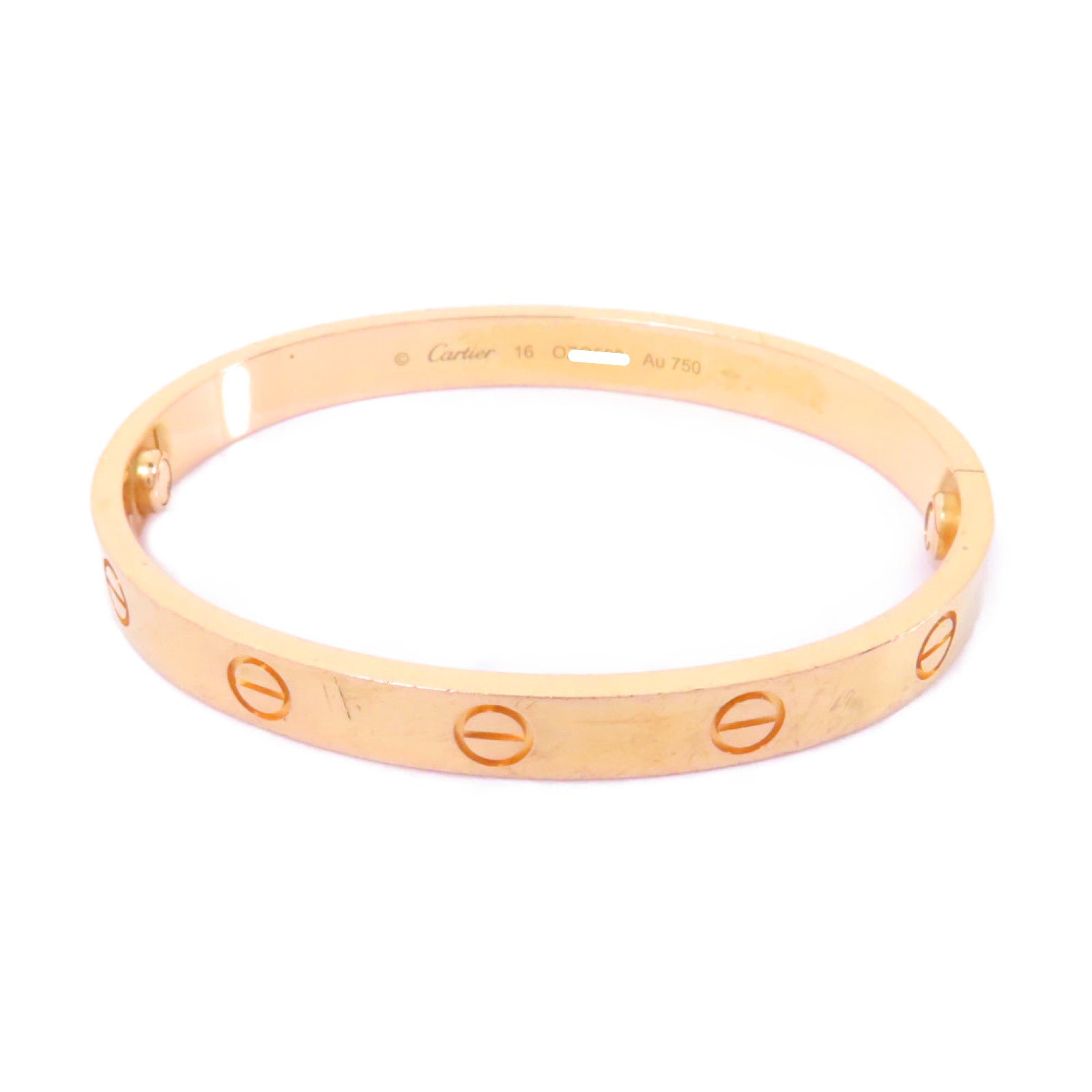 CARTIER 18K玫瑰金Love Bracelet手鏈Cartier#16