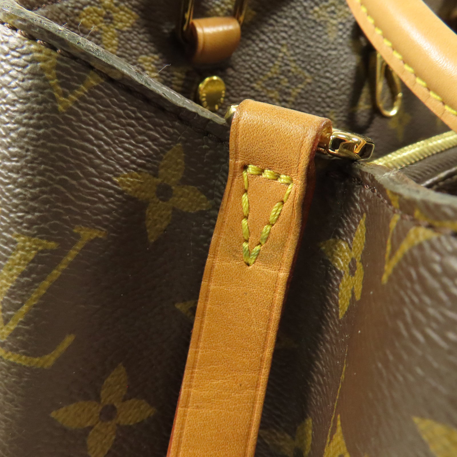 LOUIS VUITTON Monogram Montaigne MM金扣手挽肩背兩用袋