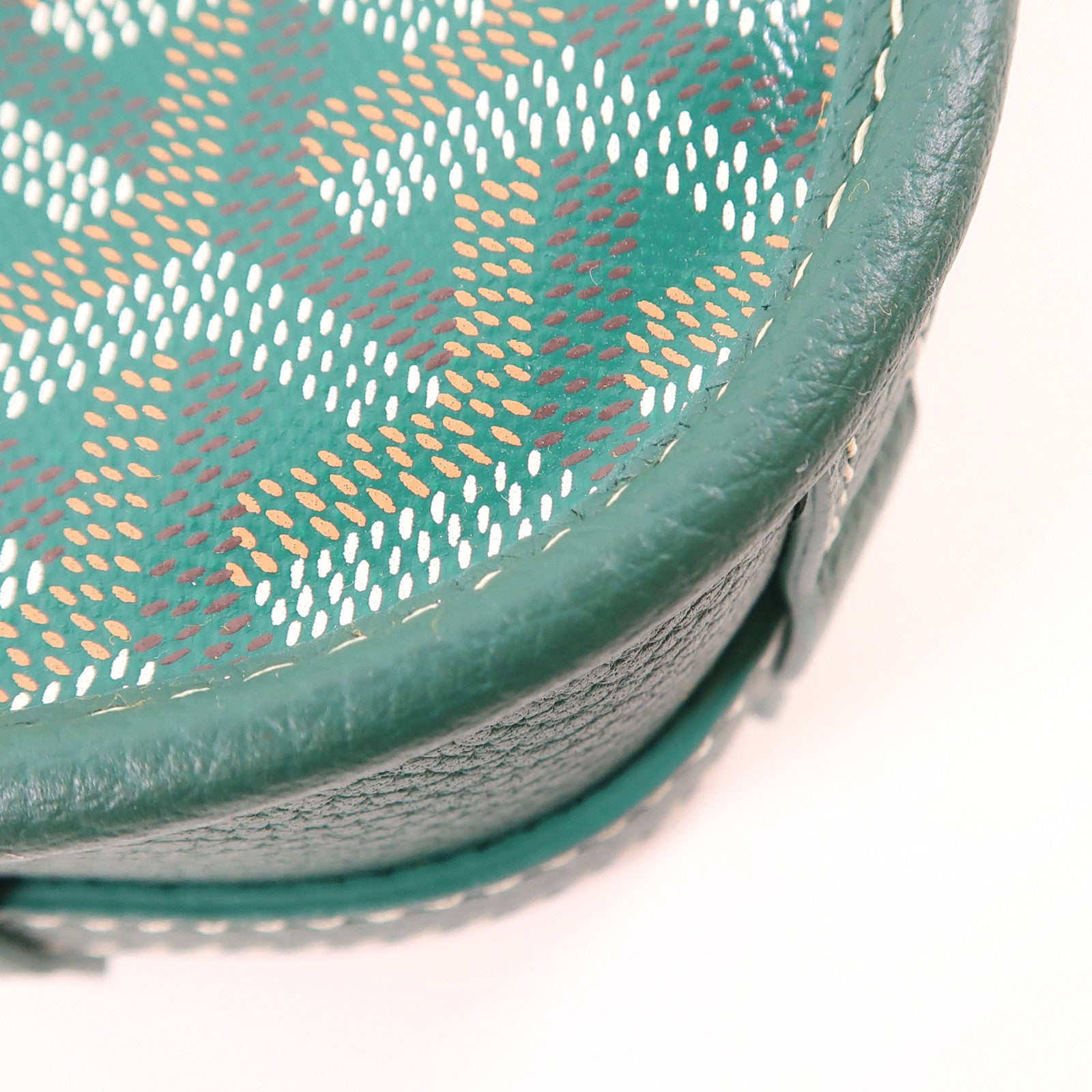 GOYARD 塗層帆布Belvedere PM銀扣肩背袋