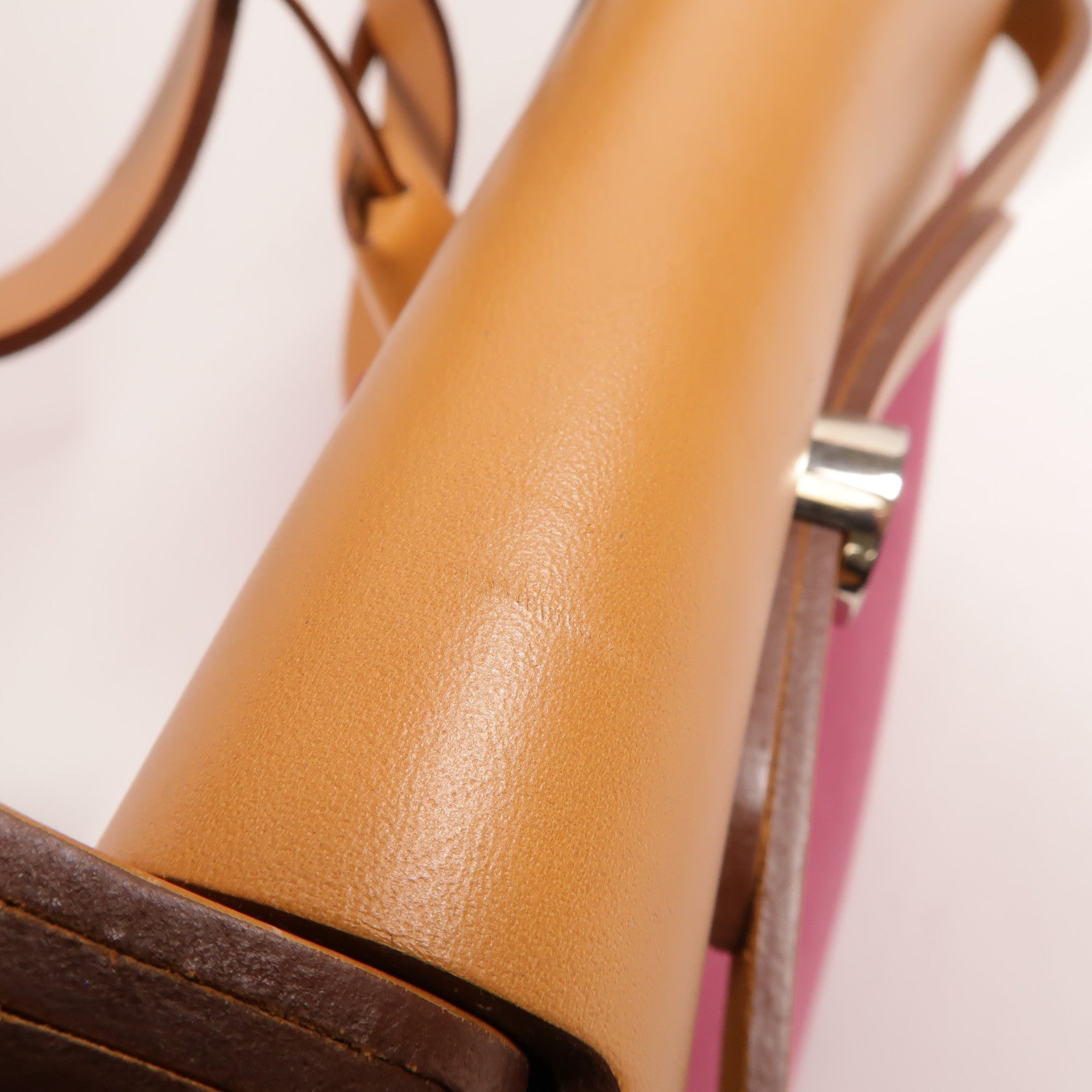 HERMES 帆布Herbag PM手挽肩背兩用袋Fuchsia