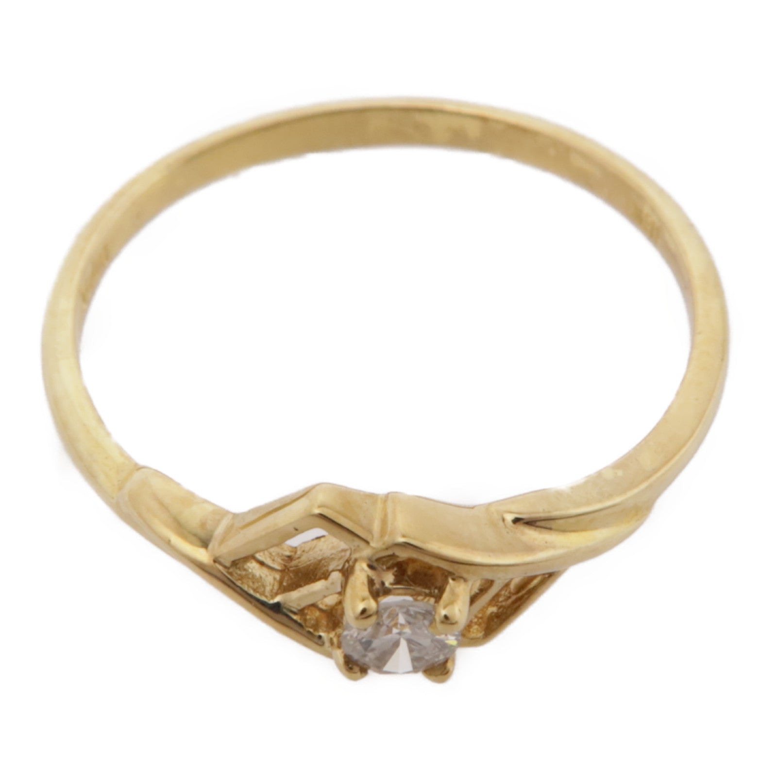 JEWELRY 18K黄金Diamond Ring鑽石戒指US#6