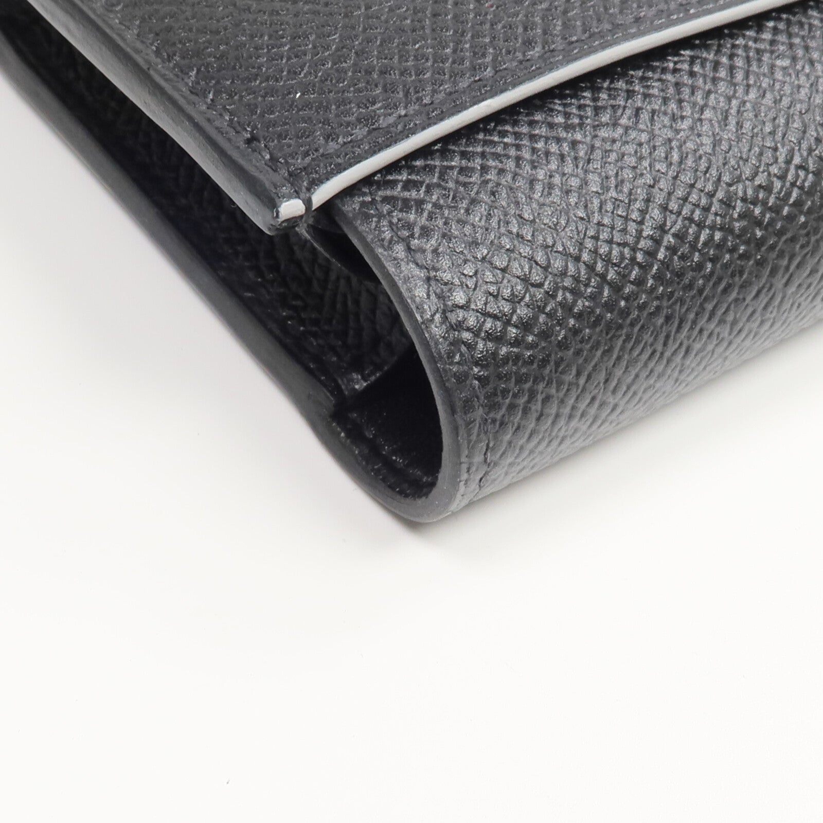 HERMES Epsom皮革Passant Long Wallet長錢包Noir