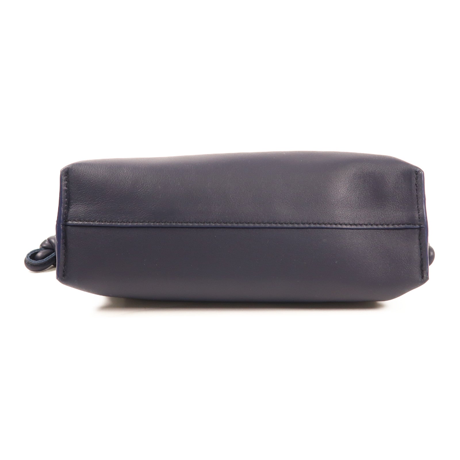 LOEWE 牛皮皮革Mini Flamenco Clutch銀扣肩背袋