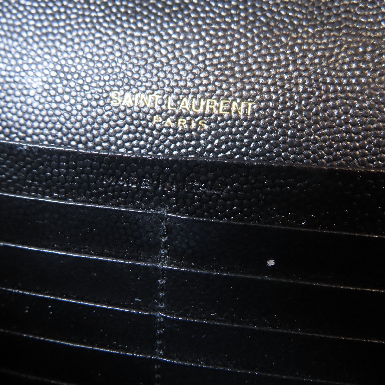 SAINT LAURENT 牛皮皮革Chain Shoulder Bag金扣鏈帶肩背袋黑色