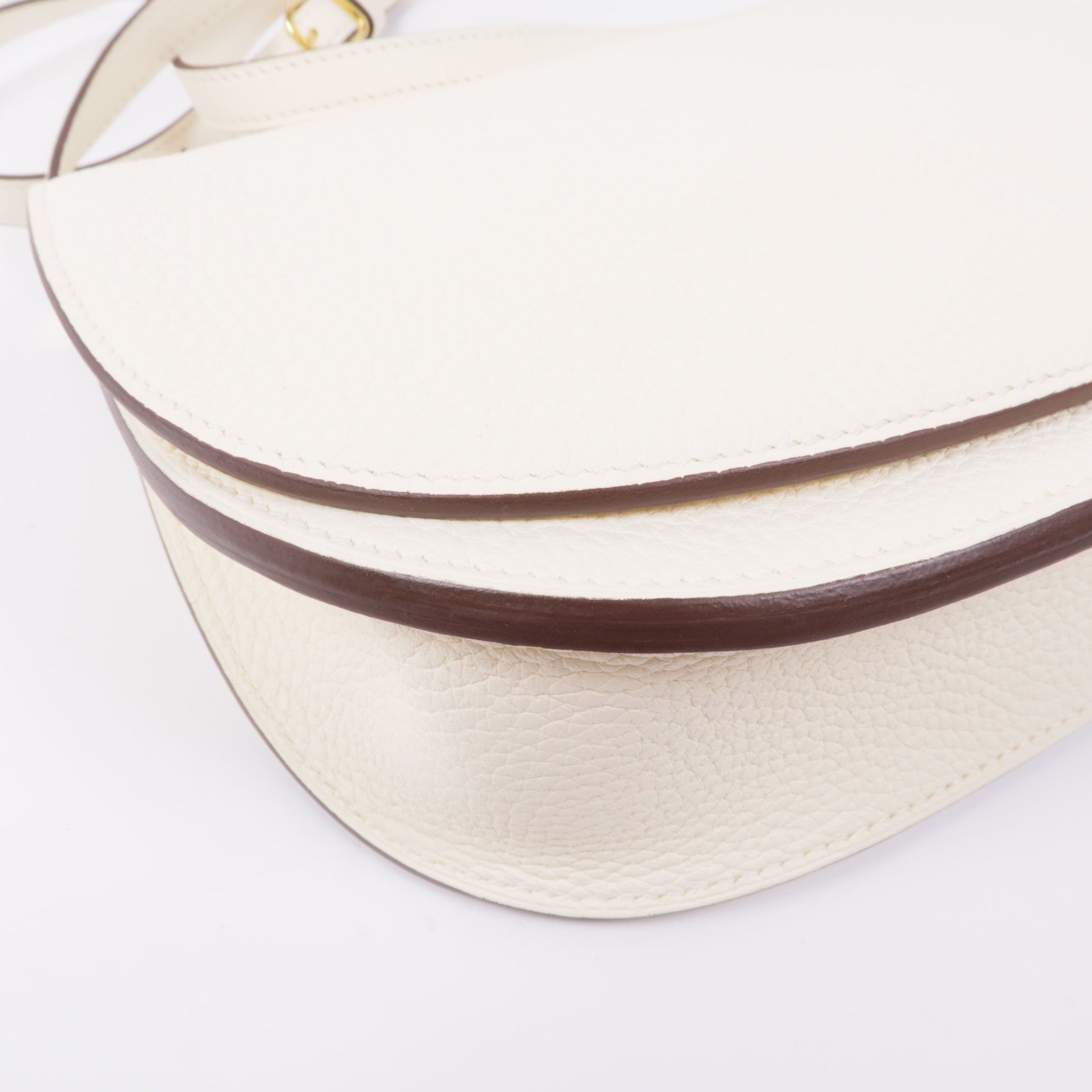 HERMES GHW Sac Saut Hermes 25 Shoulder Bag Taurillon Clemence Leather Nata