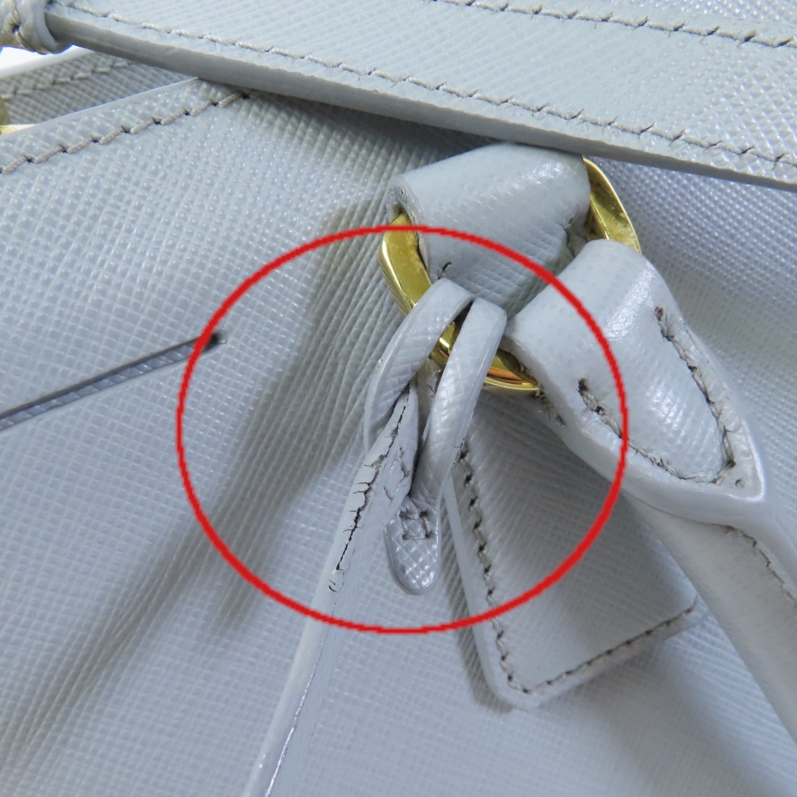 PRADA Saffiano皮革Galleria Saffiano金扣手挽肩背兩用袋