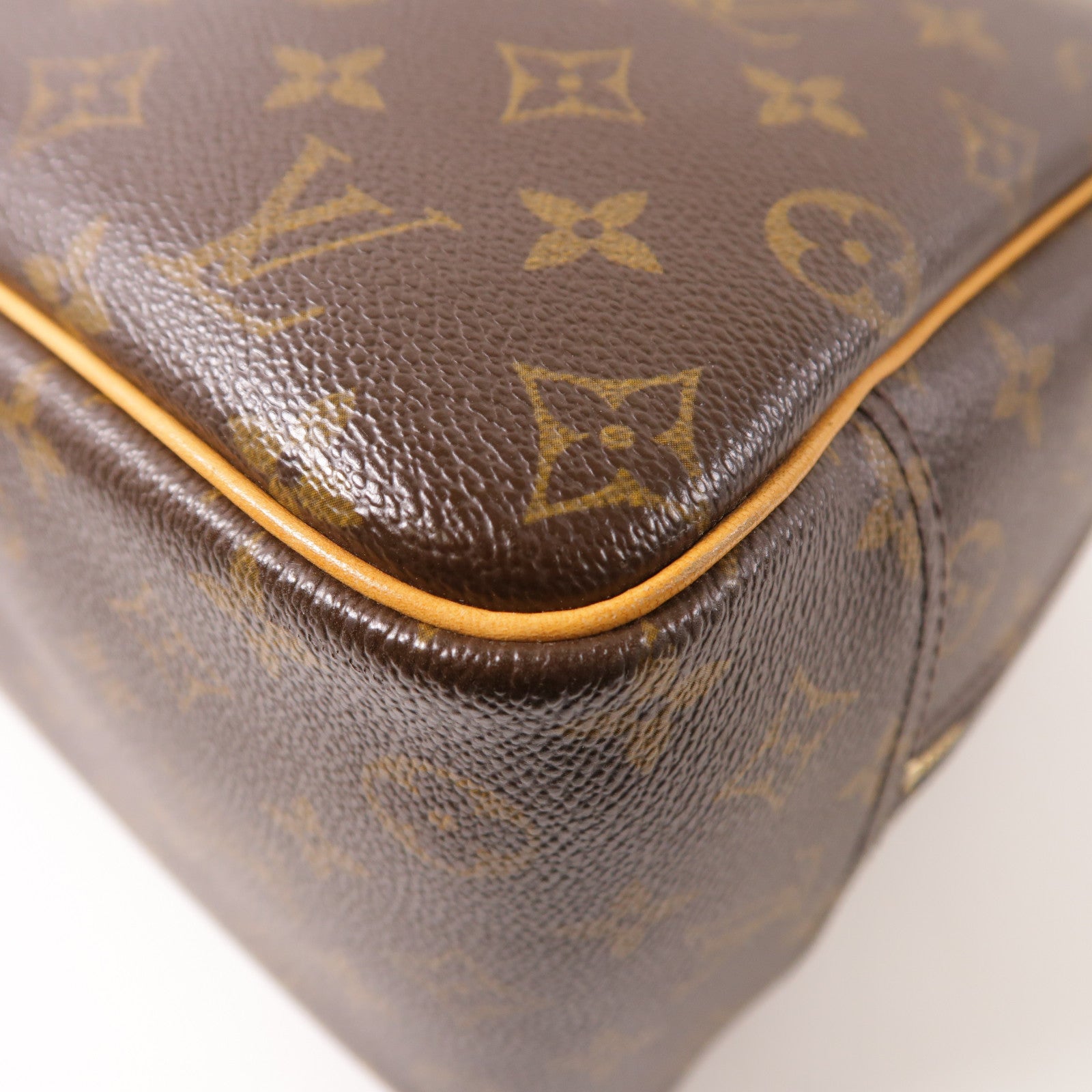 LOUIS VUITTON LV GHW Deauville Handbag M47270 Monogram Brown