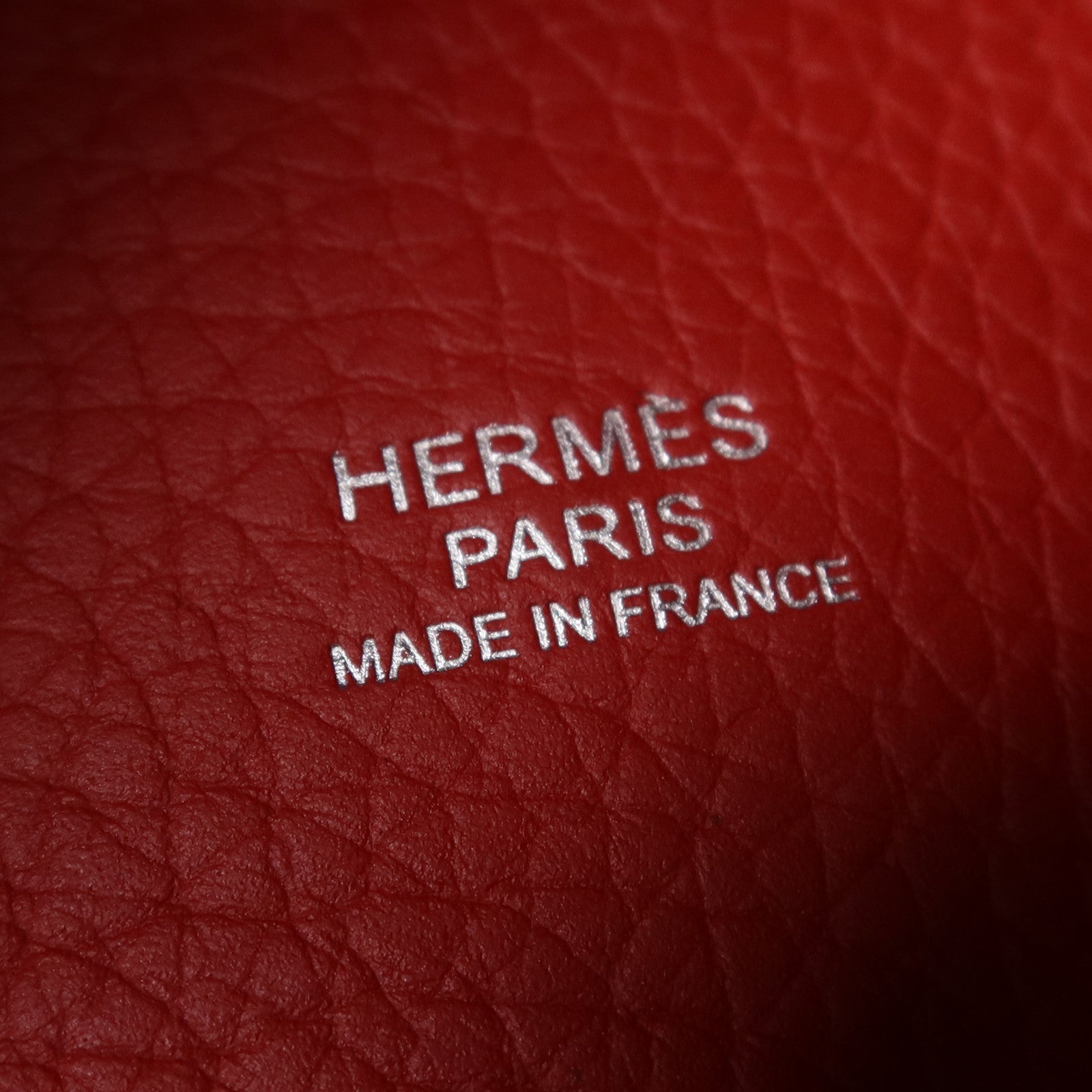 HERMES Clemence皮革Picotin GM銀扣手挽袋