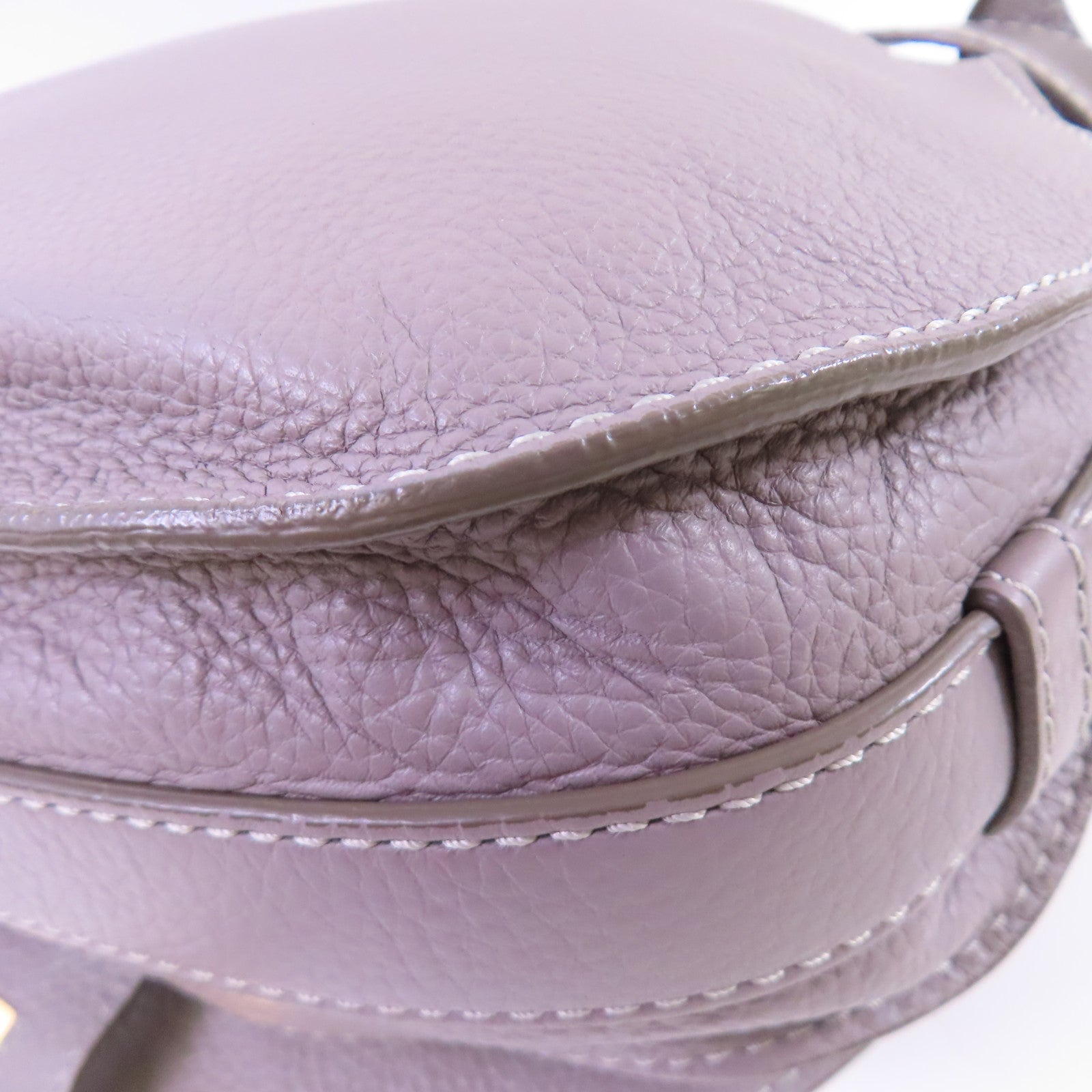 Chloe 牛皮皮革Marcie Shoulder Bag金扣肩背袋灰色