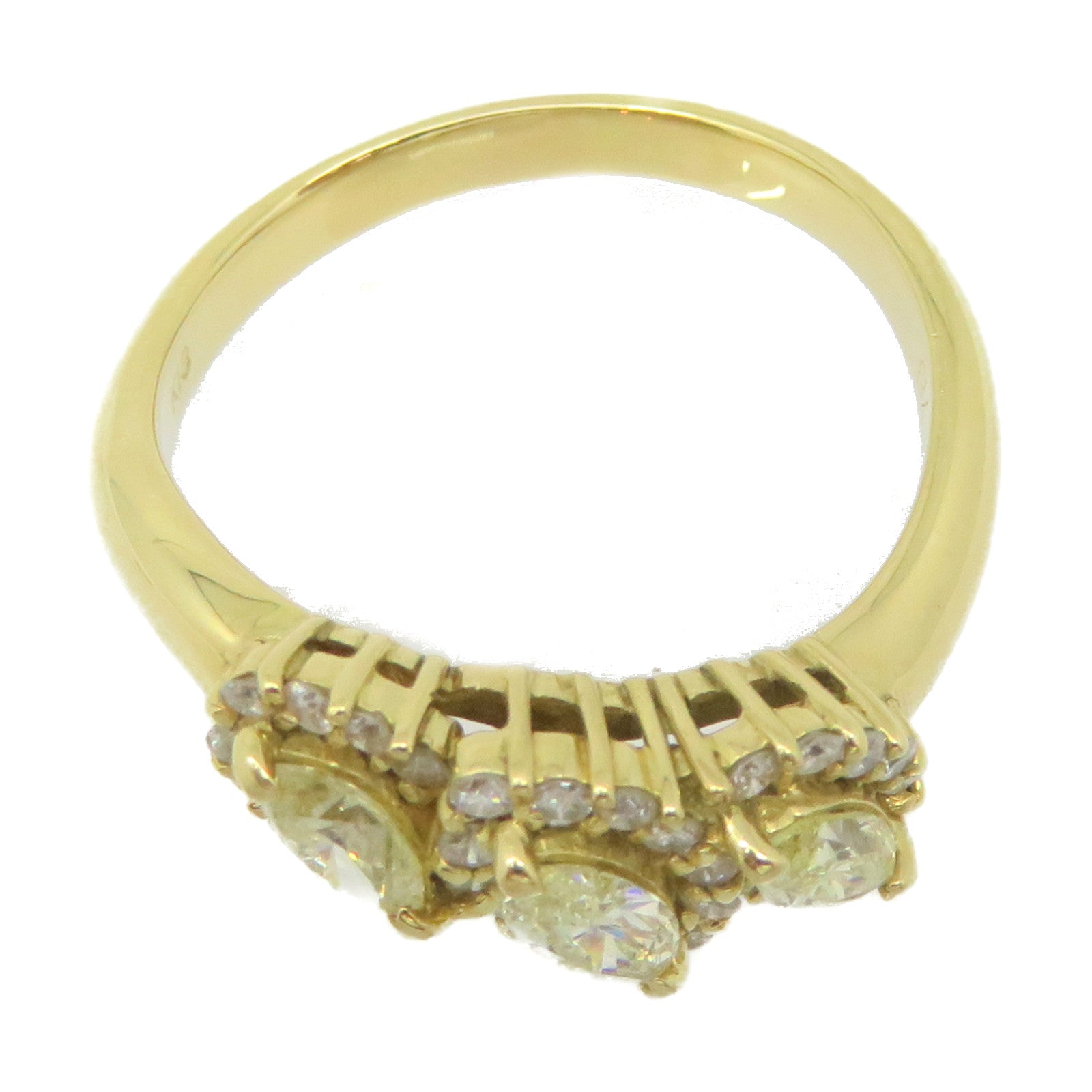 JEWELRY 18K Gold/0.78ct Diamond Ring US#6.75