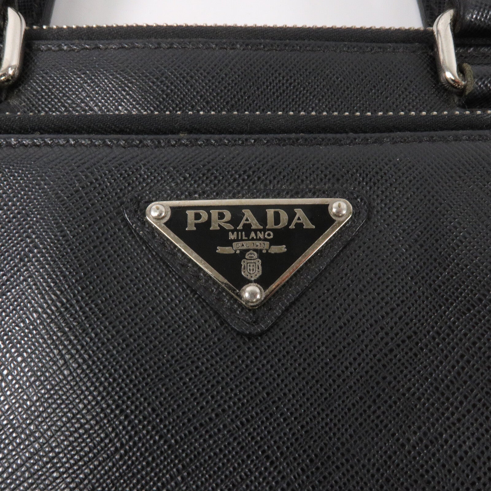 PRADA Saffiano Travel Zip Pocket Briefcase手挽袋