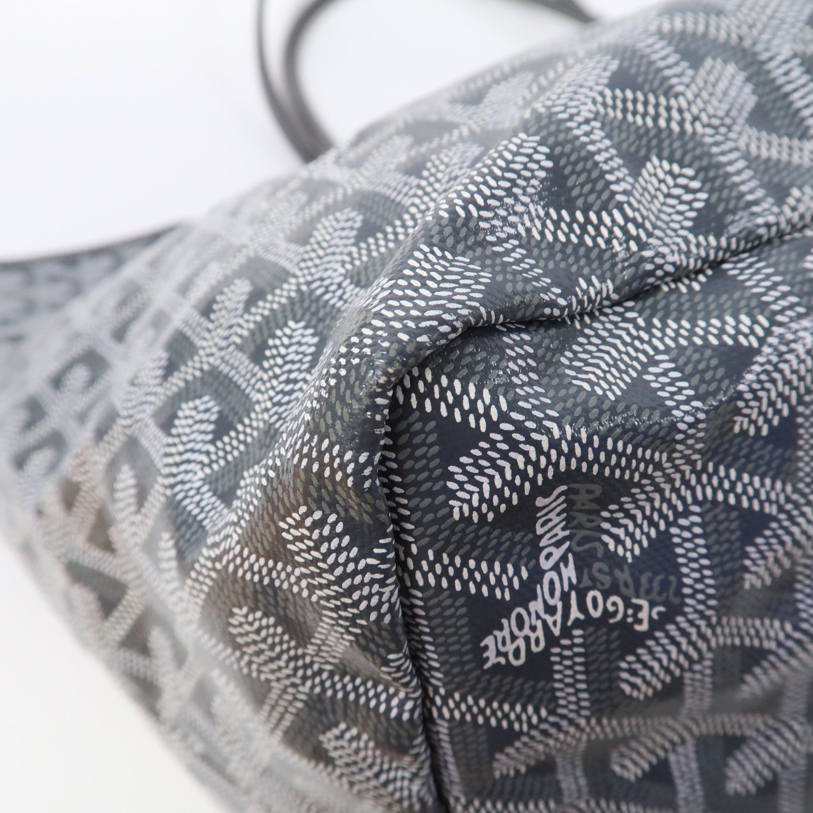 GOYARD 塗層帆布Tote Bag銀扣手挽袋灰色