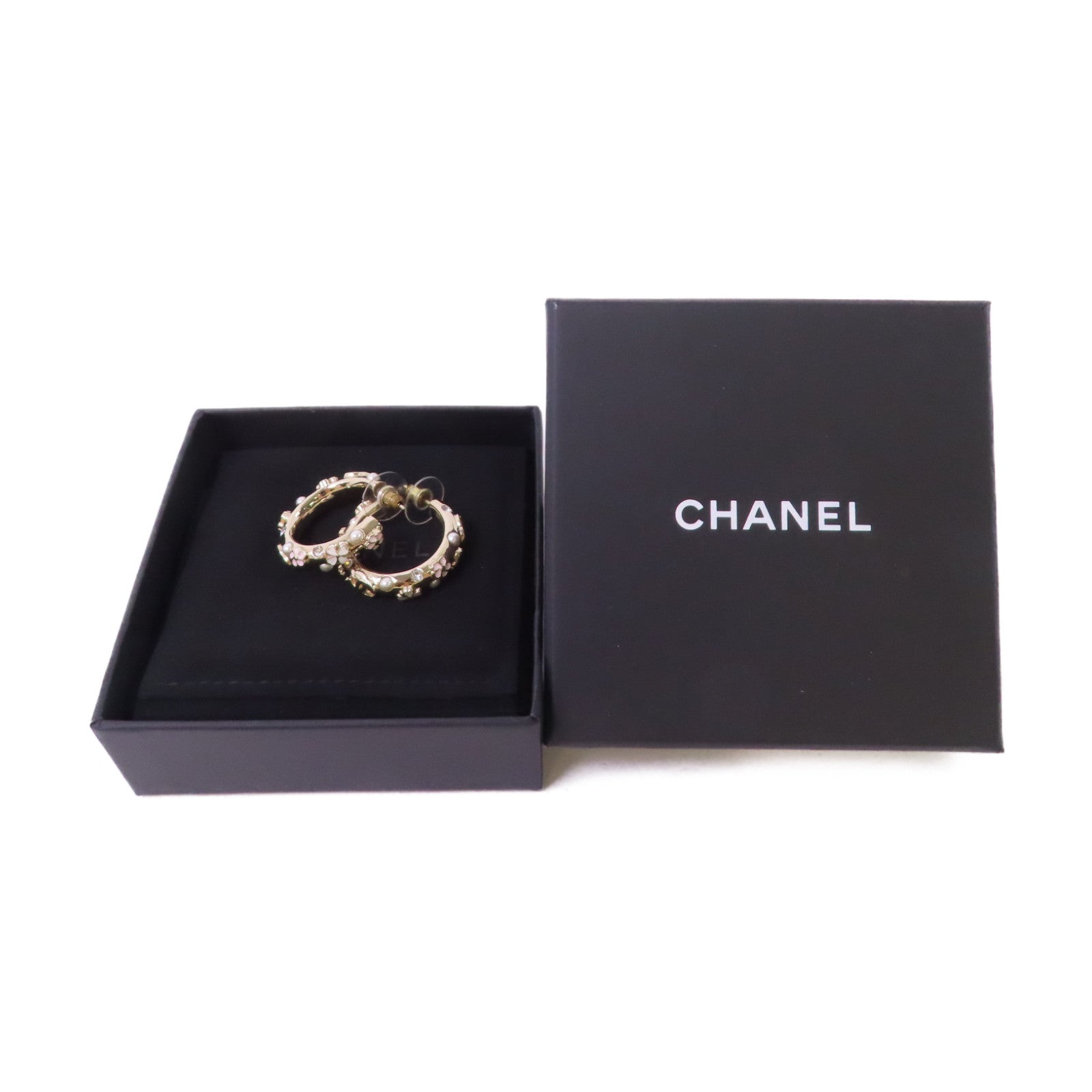 CHANEL 金屬/仿珍珠Earrings耳環金色