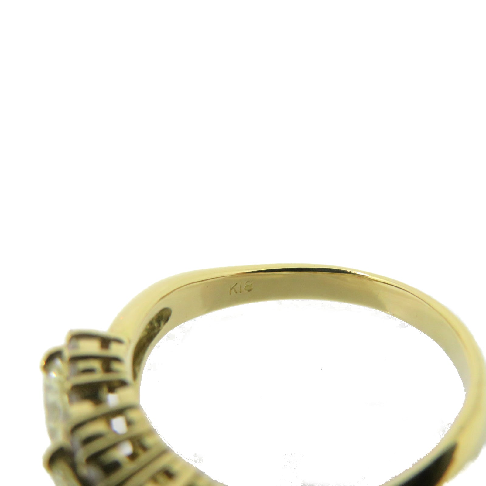 JEWELRY 18K Gold/0.78ct Diamond Ring US#6.75