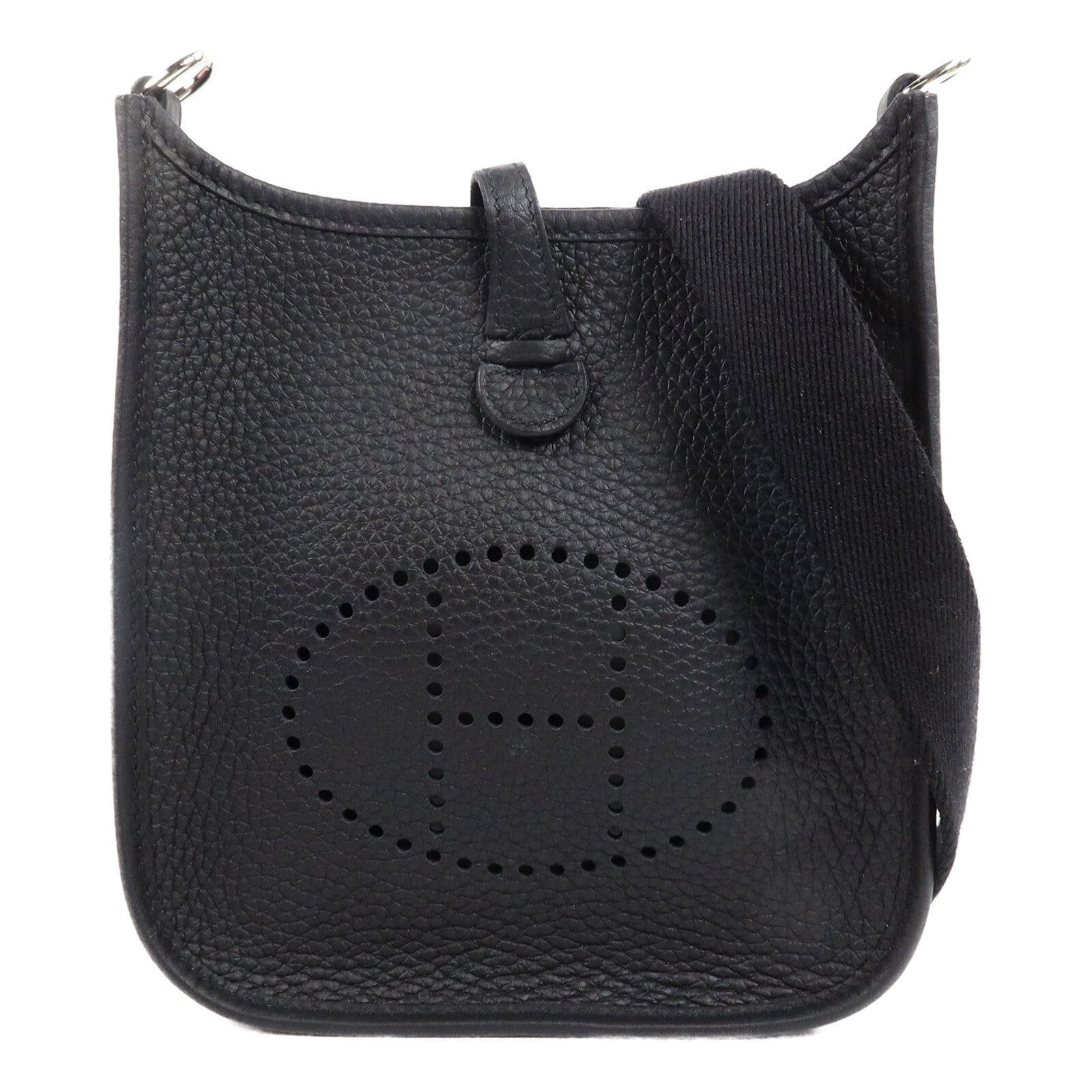 HERMES Clemence皮革Evelyne TPM肩背袋Noir