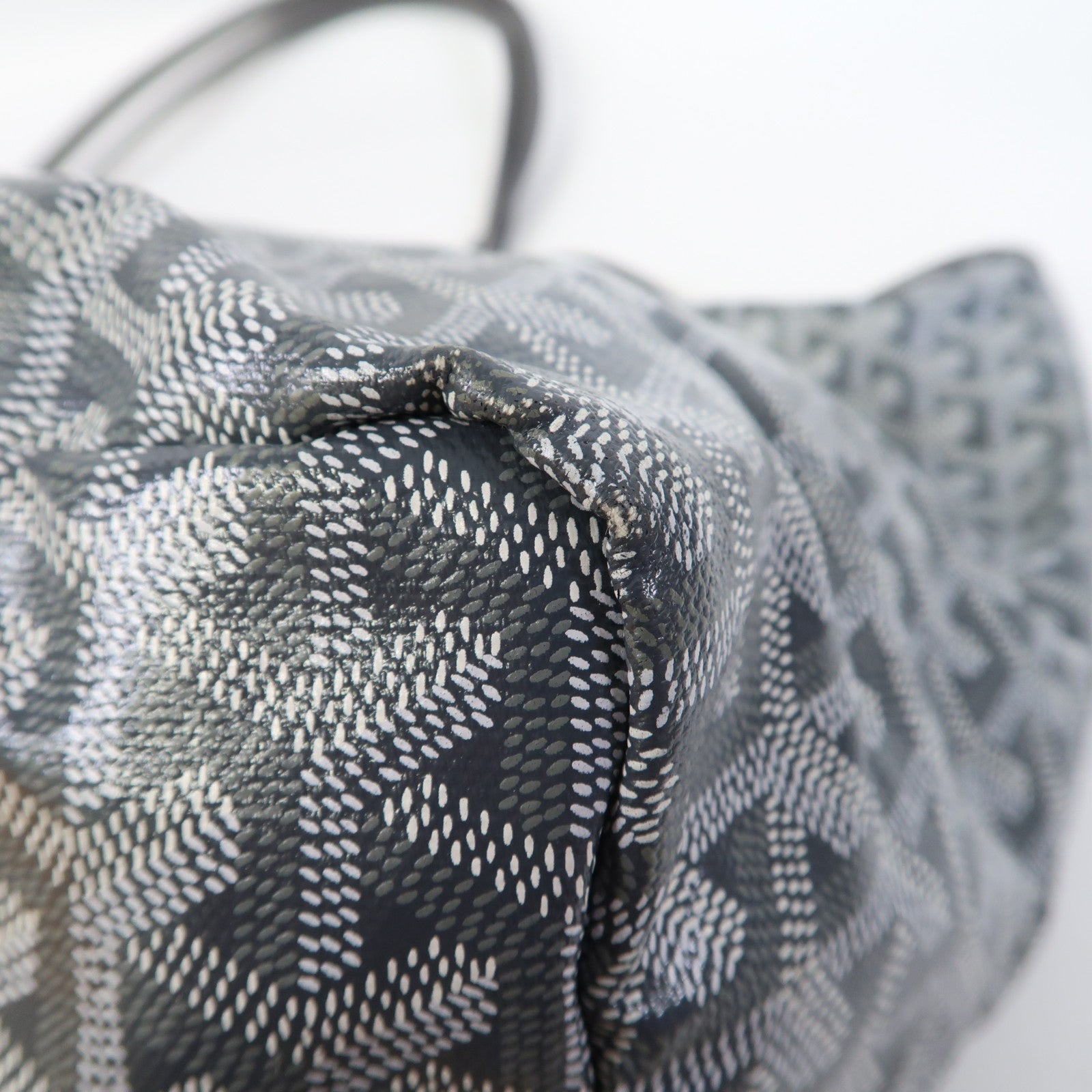 GOYARD 塗層帆布Tote Bag銀扣手挽袋灰色
