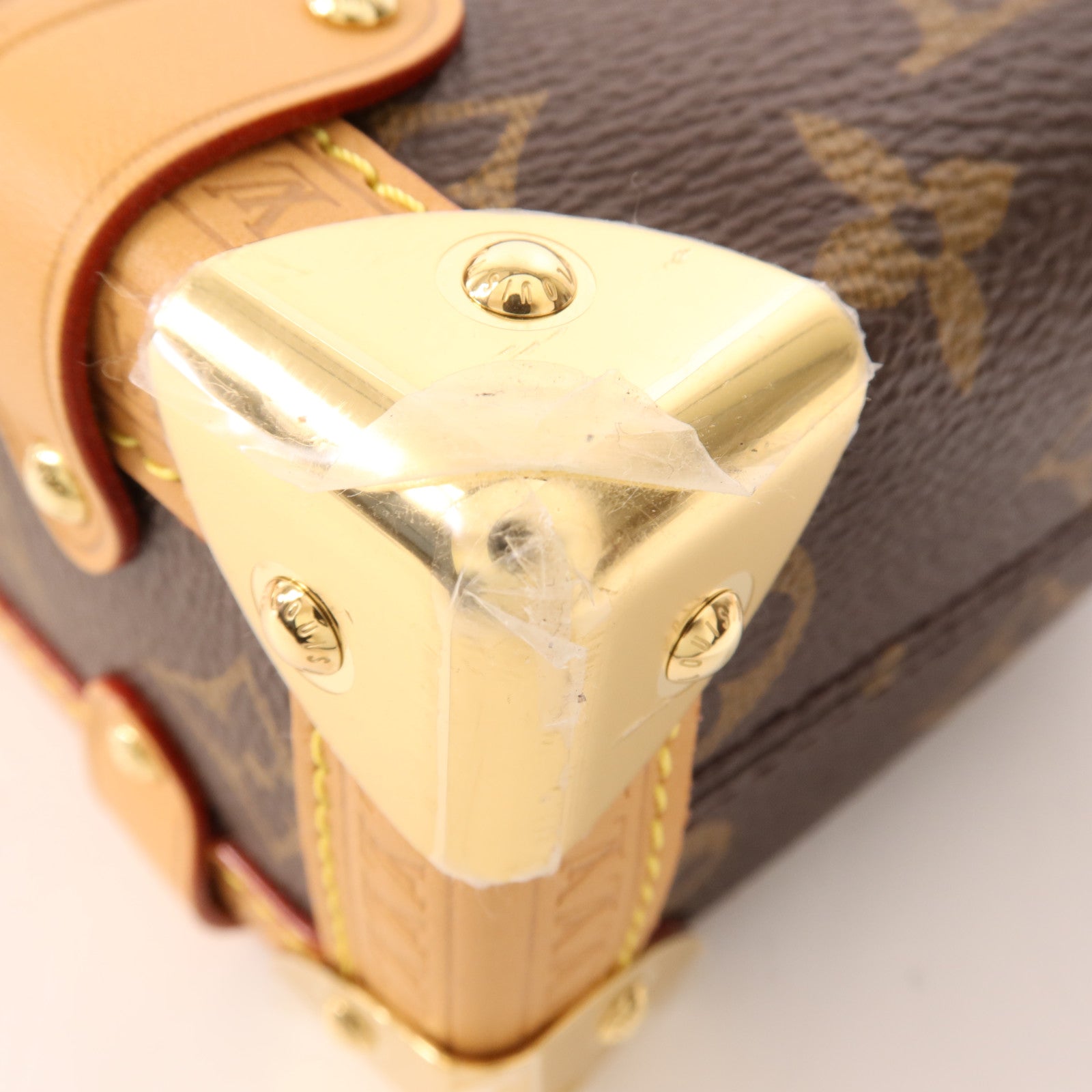LOUIS VUITTON Monogram Side Trunk PM金扣手挽肩背兩用袋