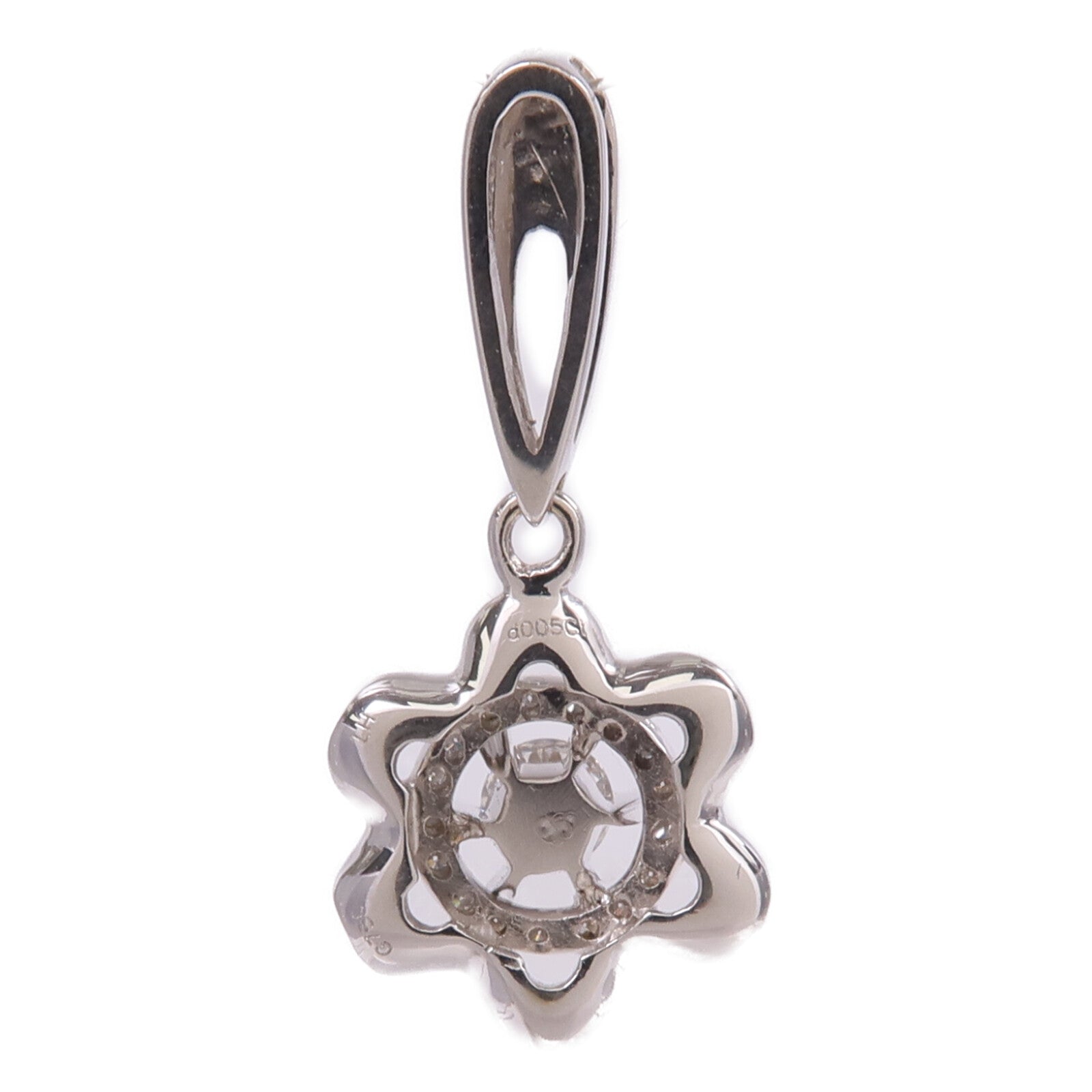 JEWELRY 【激減優惠】18K白金Diamond Pendant Top鑽石吊墜