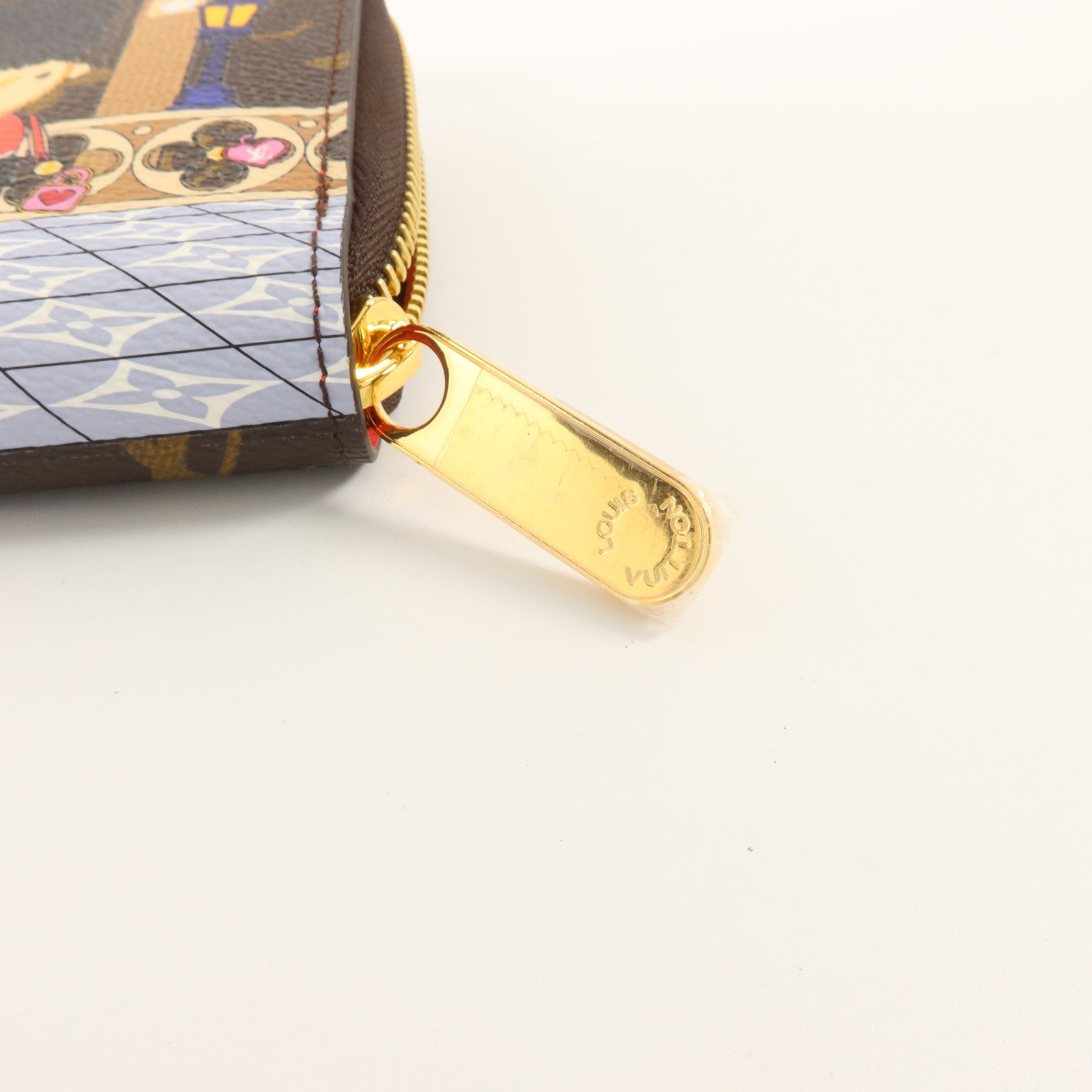 LOUIS VUITTON Monogram Vivienne Zippy Wallet金扣長錢包