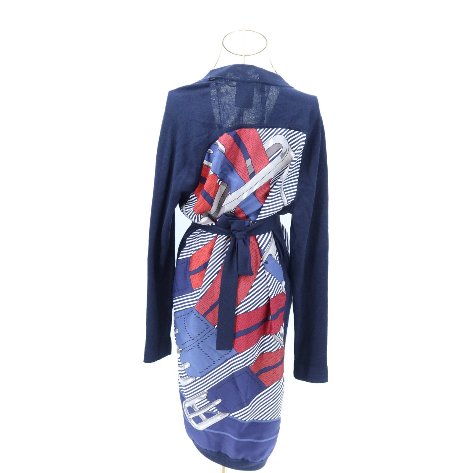 HERMES Silk Twillaine Mars A Jouets Long Cardigan上衣