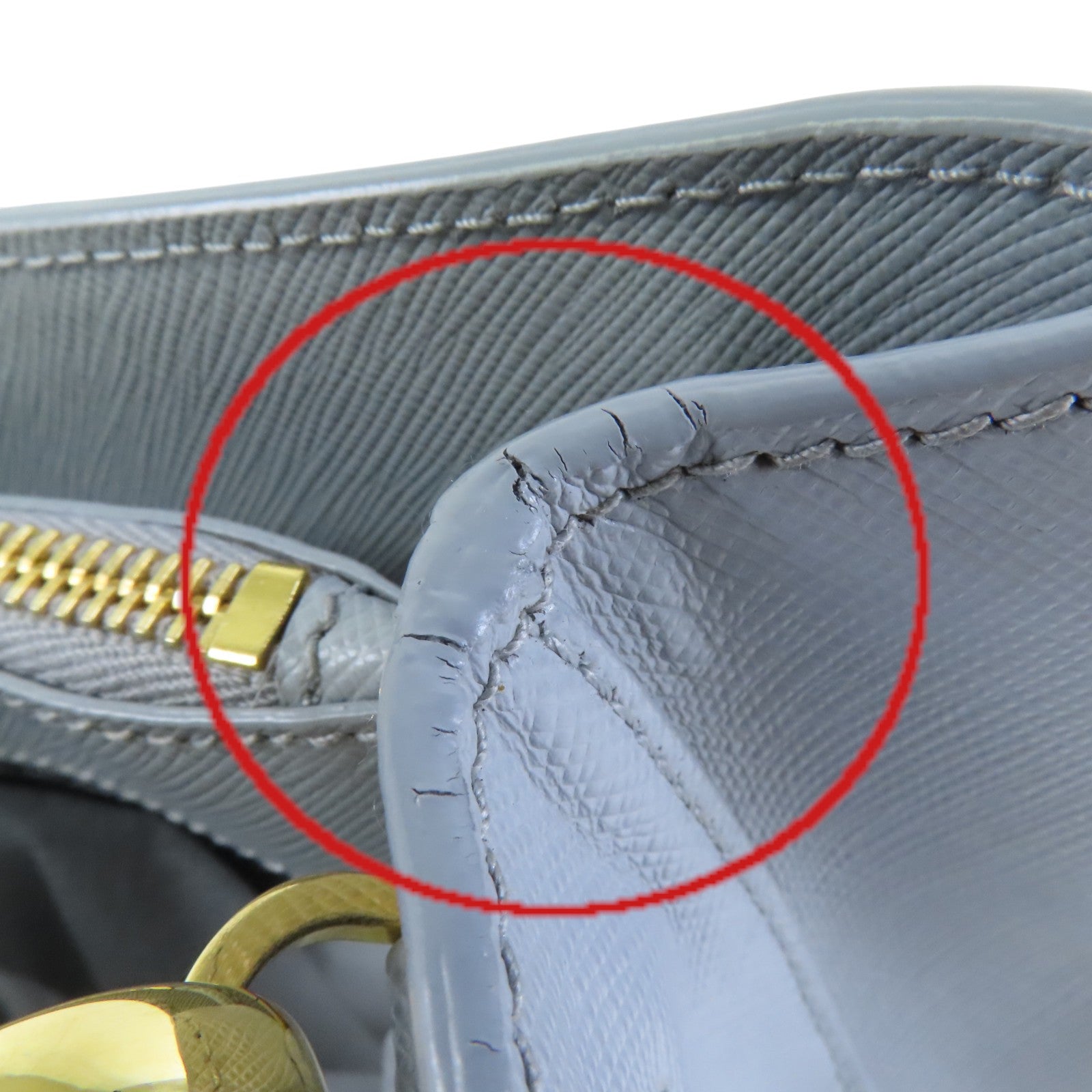 PRADA Saffiano皮革Galleria Saffiano金扣手挽肩背兩用袋