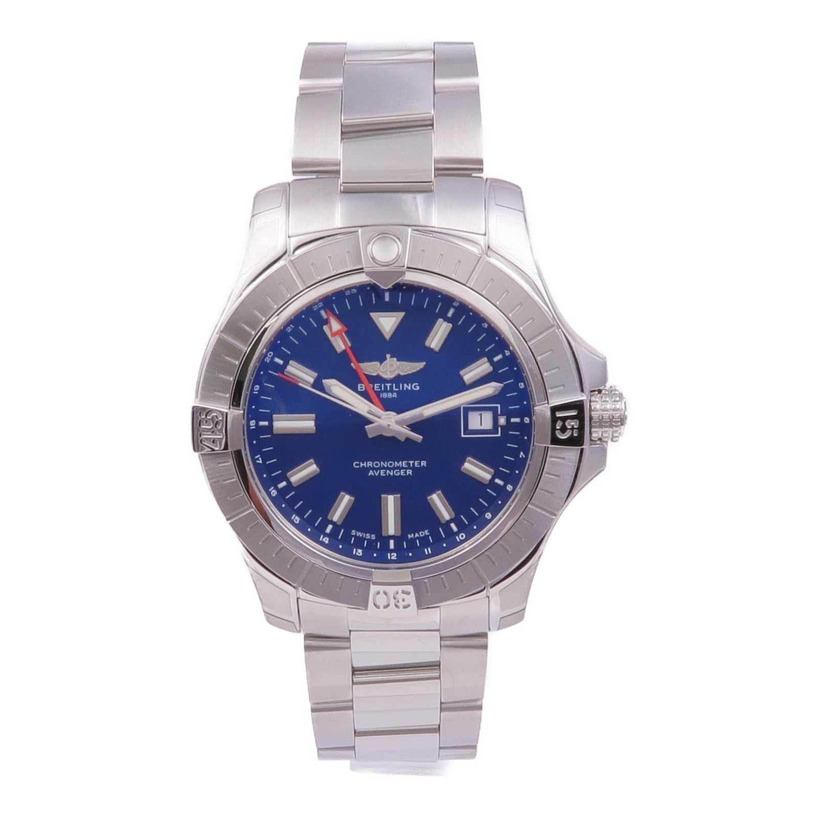 BREITLING Avenger A32395 Automatic Watch Stainless Steel Blue