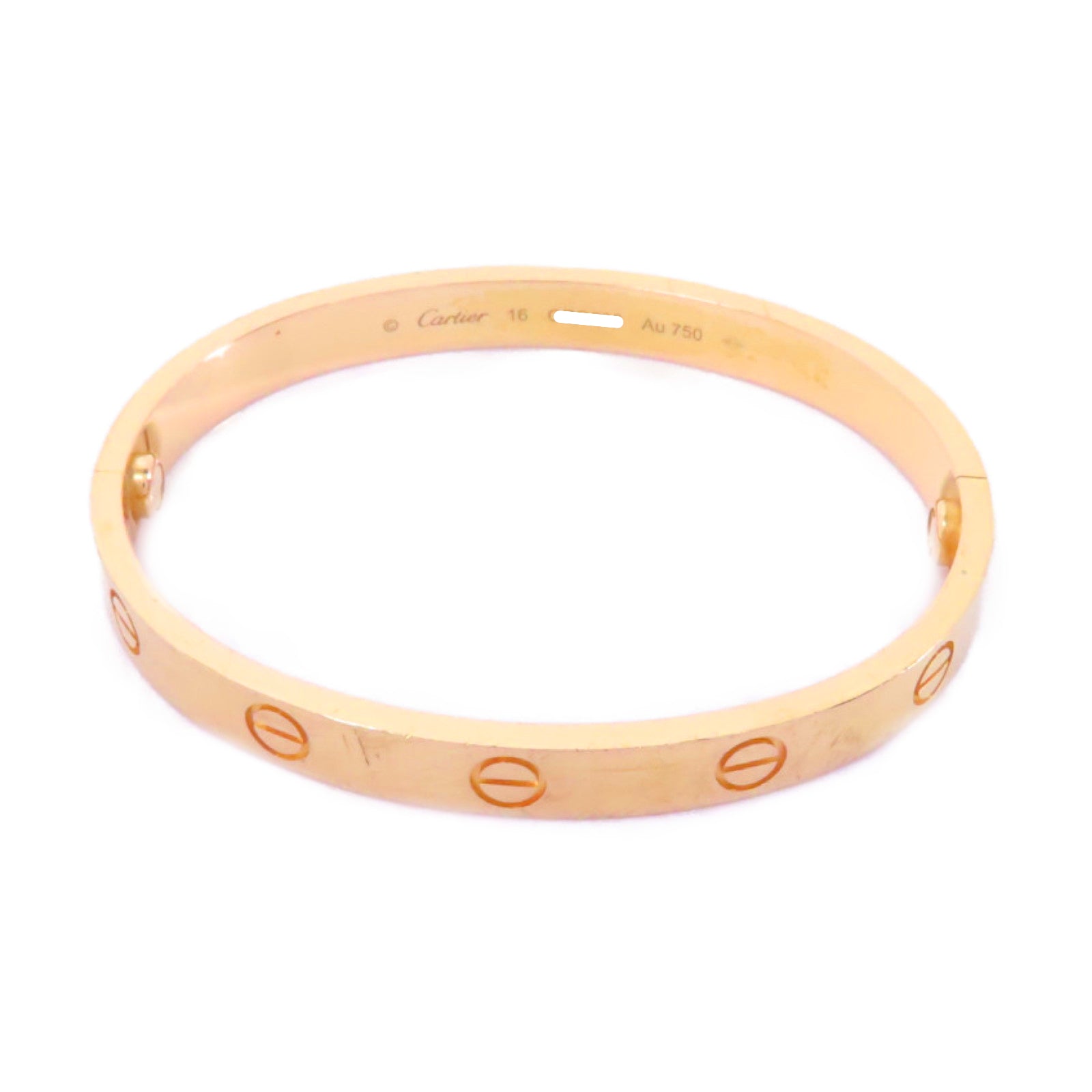 CARTIER 18K玫瑰金Love Bracelet手鏈Cartier#16