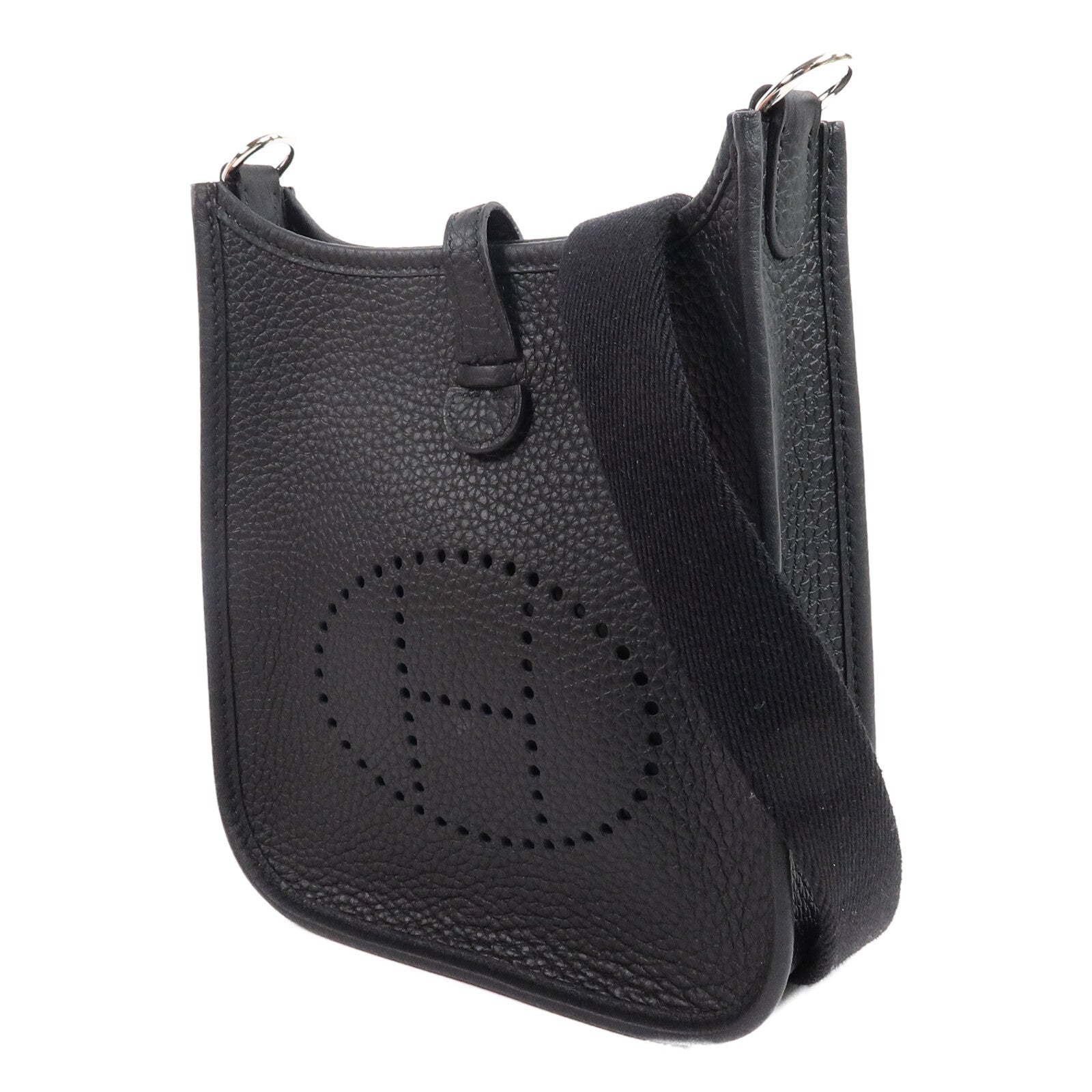 HERMES Clemence皮革Evelyne TPM肩背袋Noir