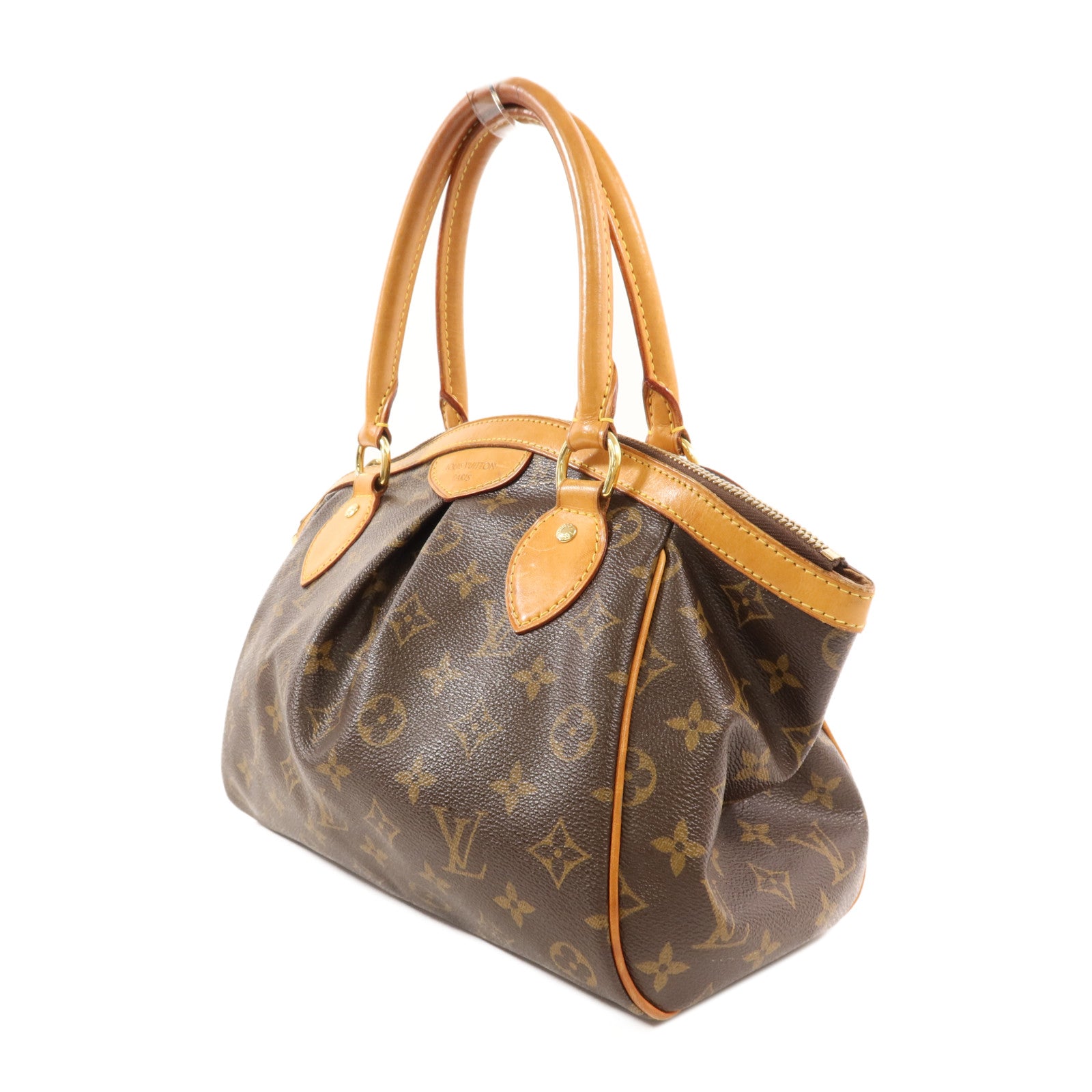 LOUIS VUITTON Monogram Tivoli PM金扣手挽袋