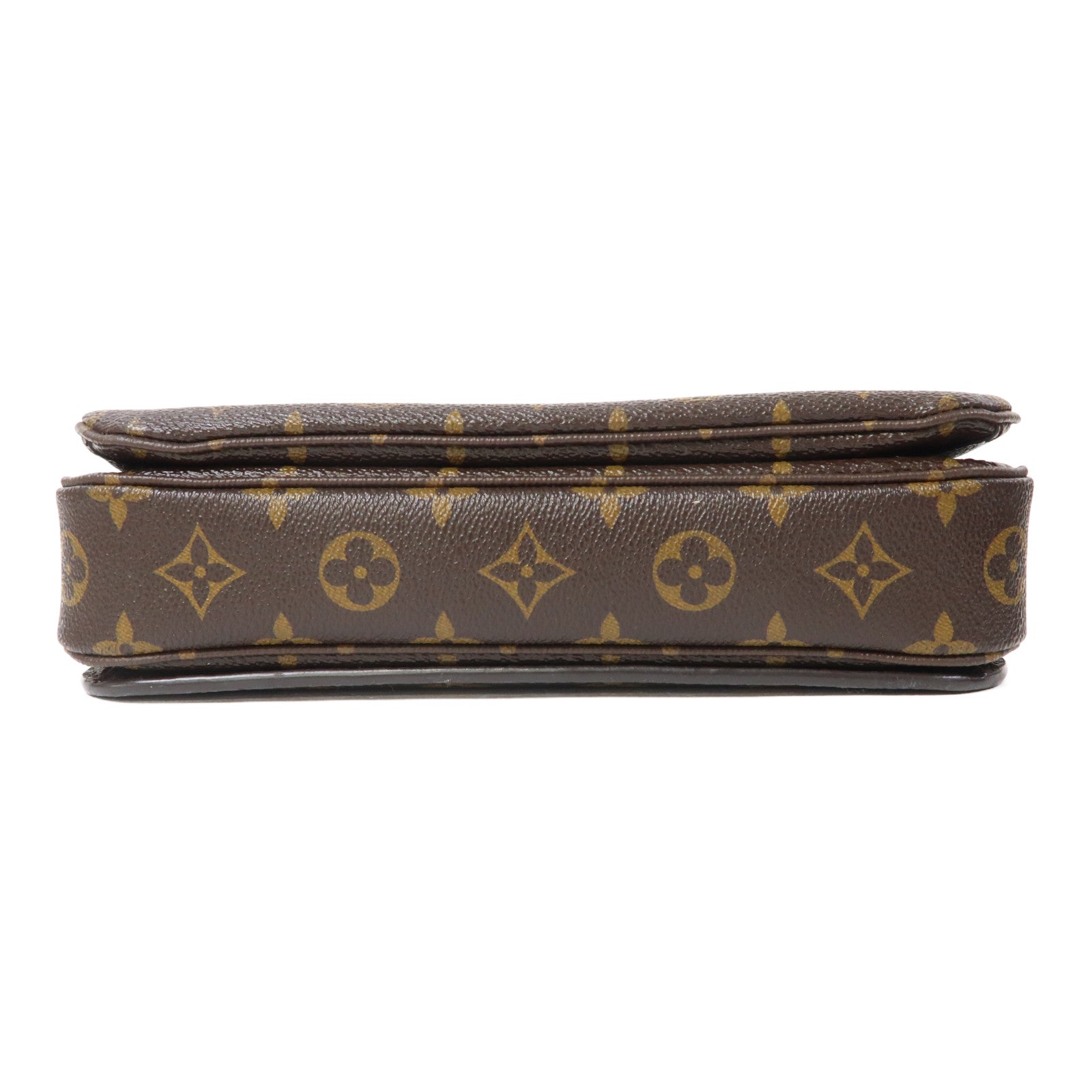 LOUIS VUITTON Monogram Pochette Metis金扣手挽肩背兩用袋棕色