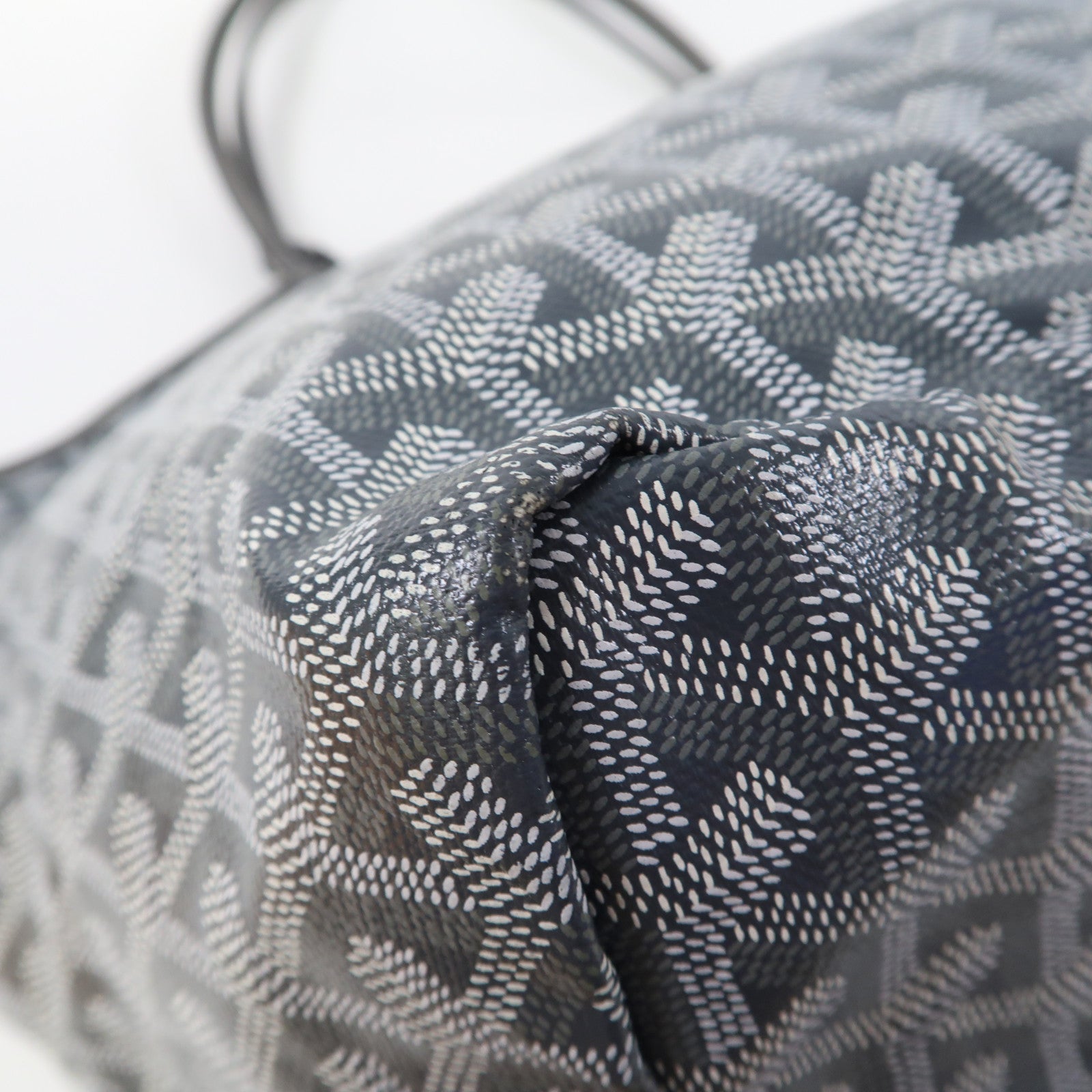 GOYARD 塗層帆布Tote Bag銀扣手挽袋灰色