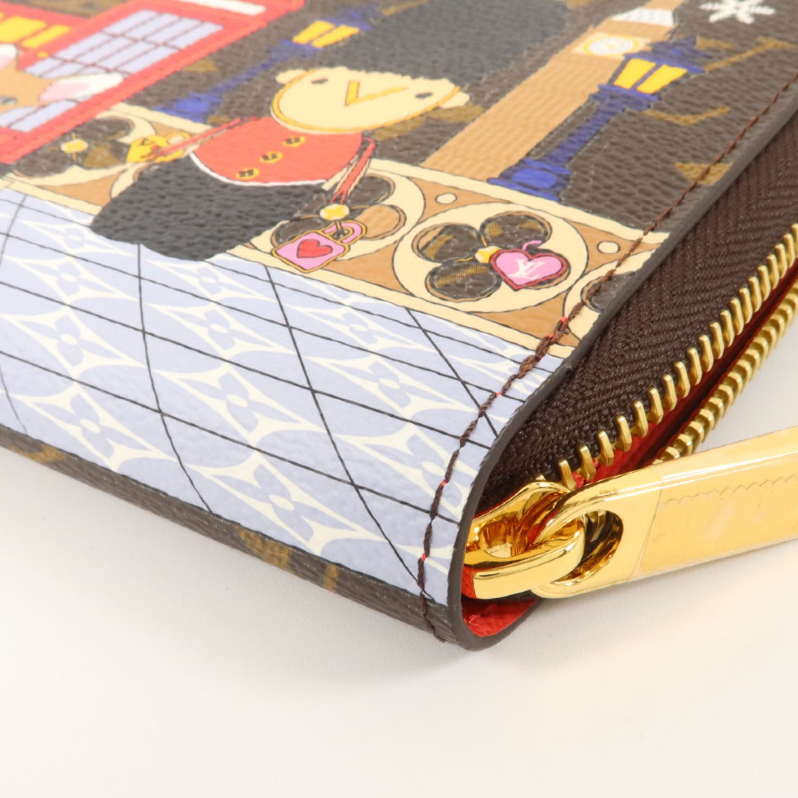 LOUIS VUITTON Monogram Vivienne Zippy Wallet金扣長錢包