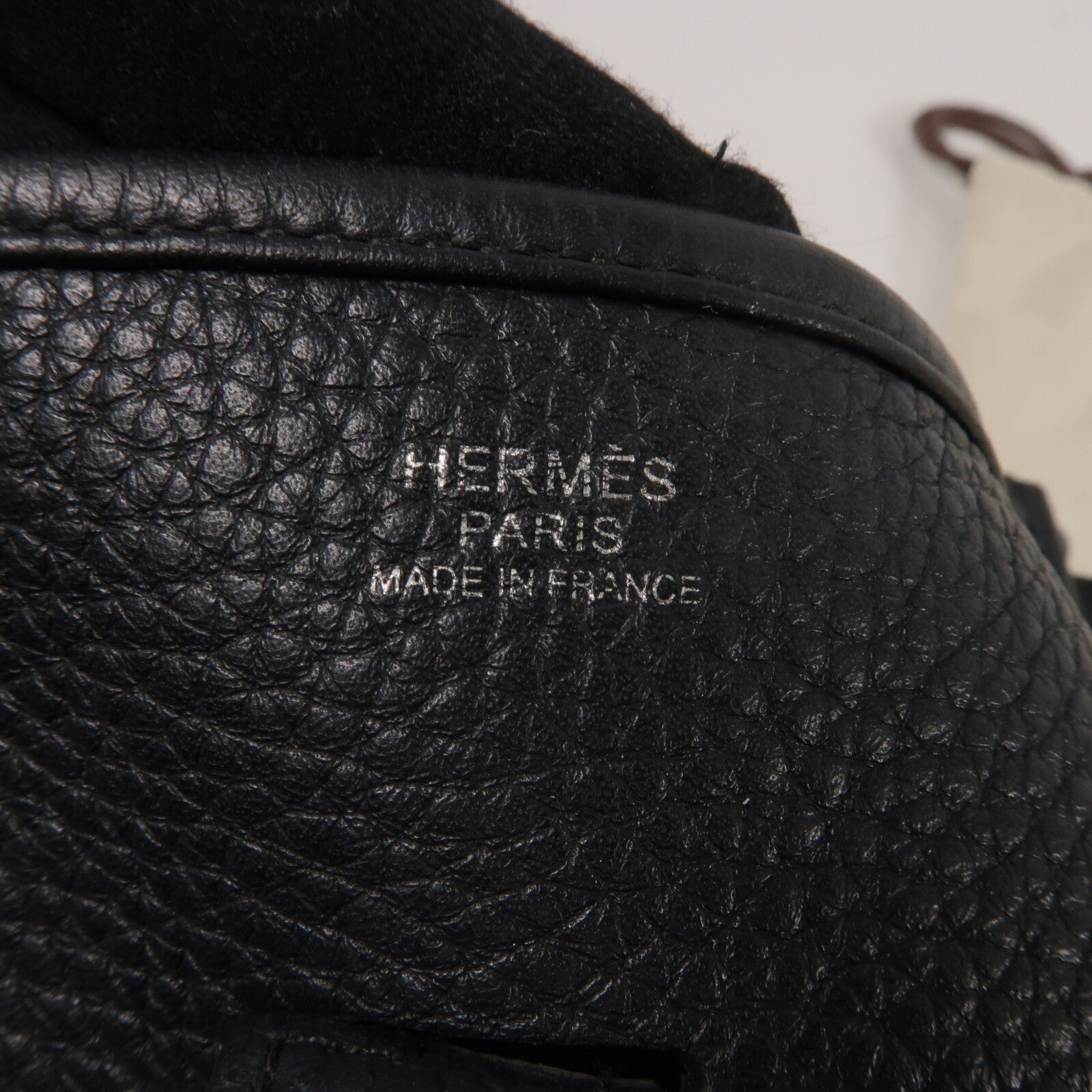 HERMES Clemence皮革Evelyne PM肩背袋Noir