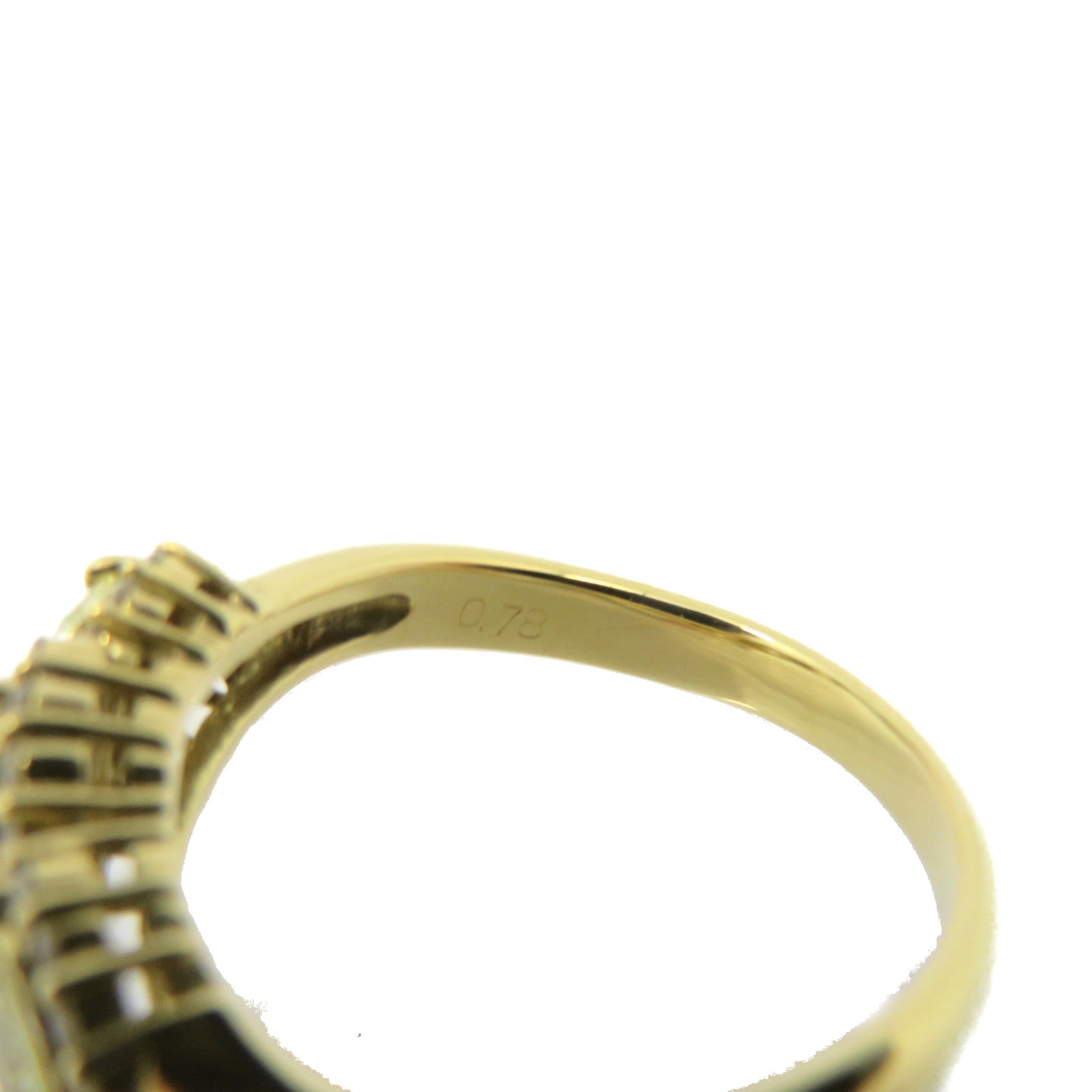 JEWELRY 18K Gold/0.78ct Diamond Ring US#6.75