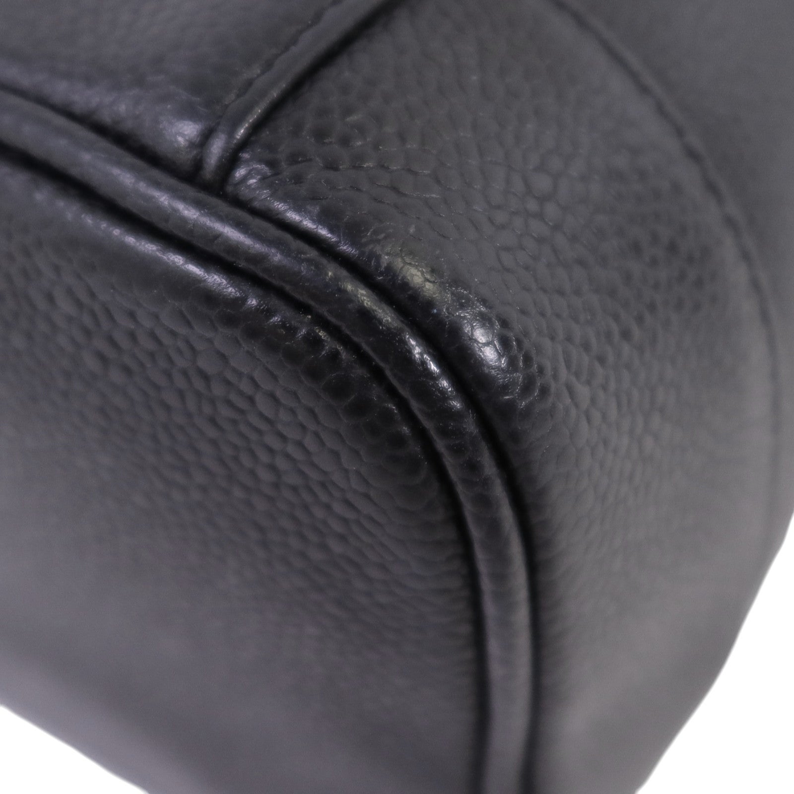 CHANEL 牛皮皮革Vanity金扣手挽袋