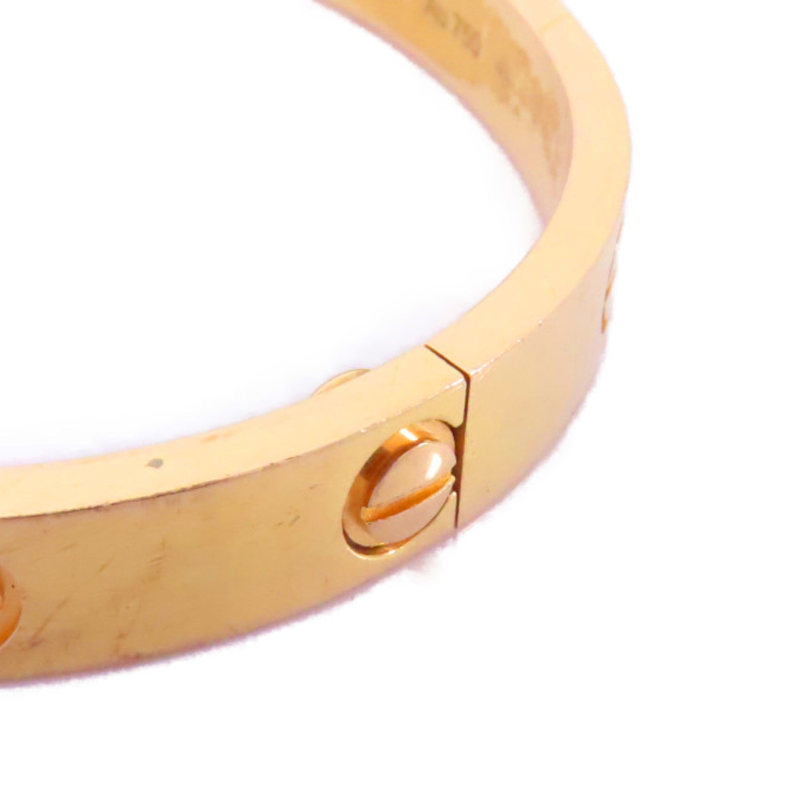 CARTIER 18K玫瑰金Love Bracelet手鏈Cartier#16