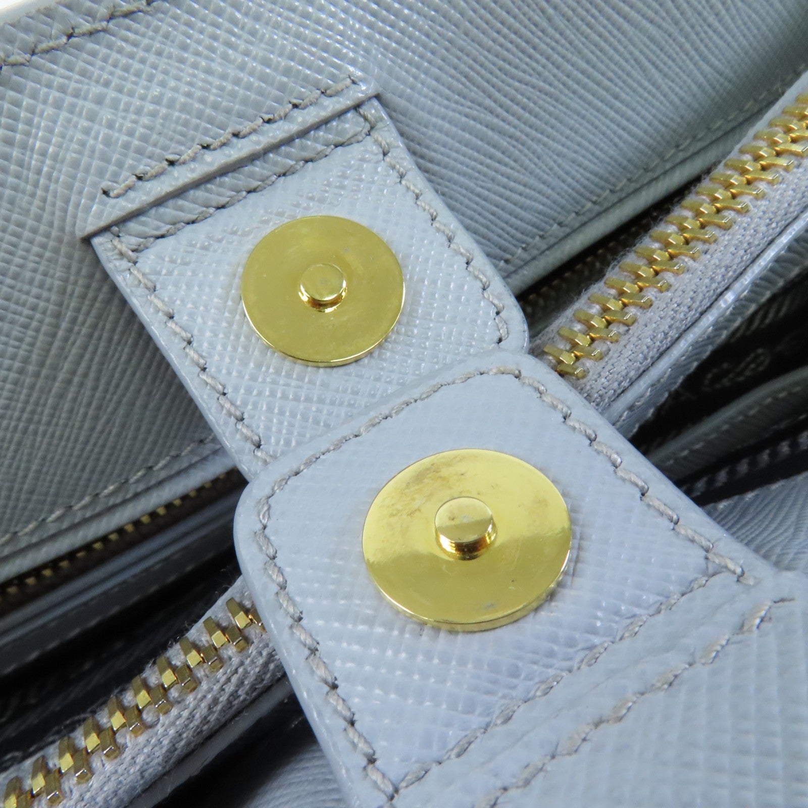 PRADA Saffiano皮革Galleria Saffiano金扣手挽肩背兩用袋