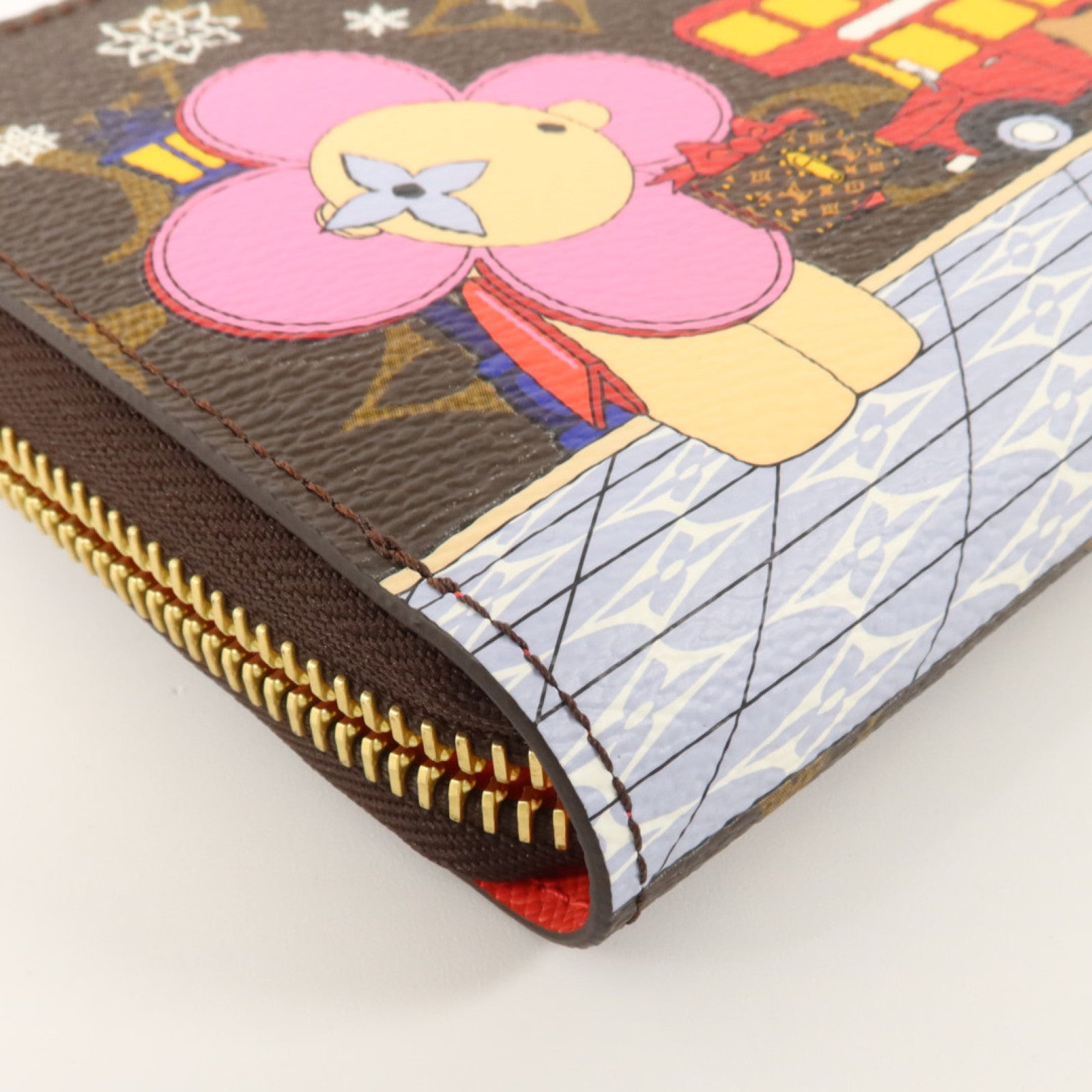 LOUIS VUITTON Monogram Vivienne Zippy Wallet金扣長錢包