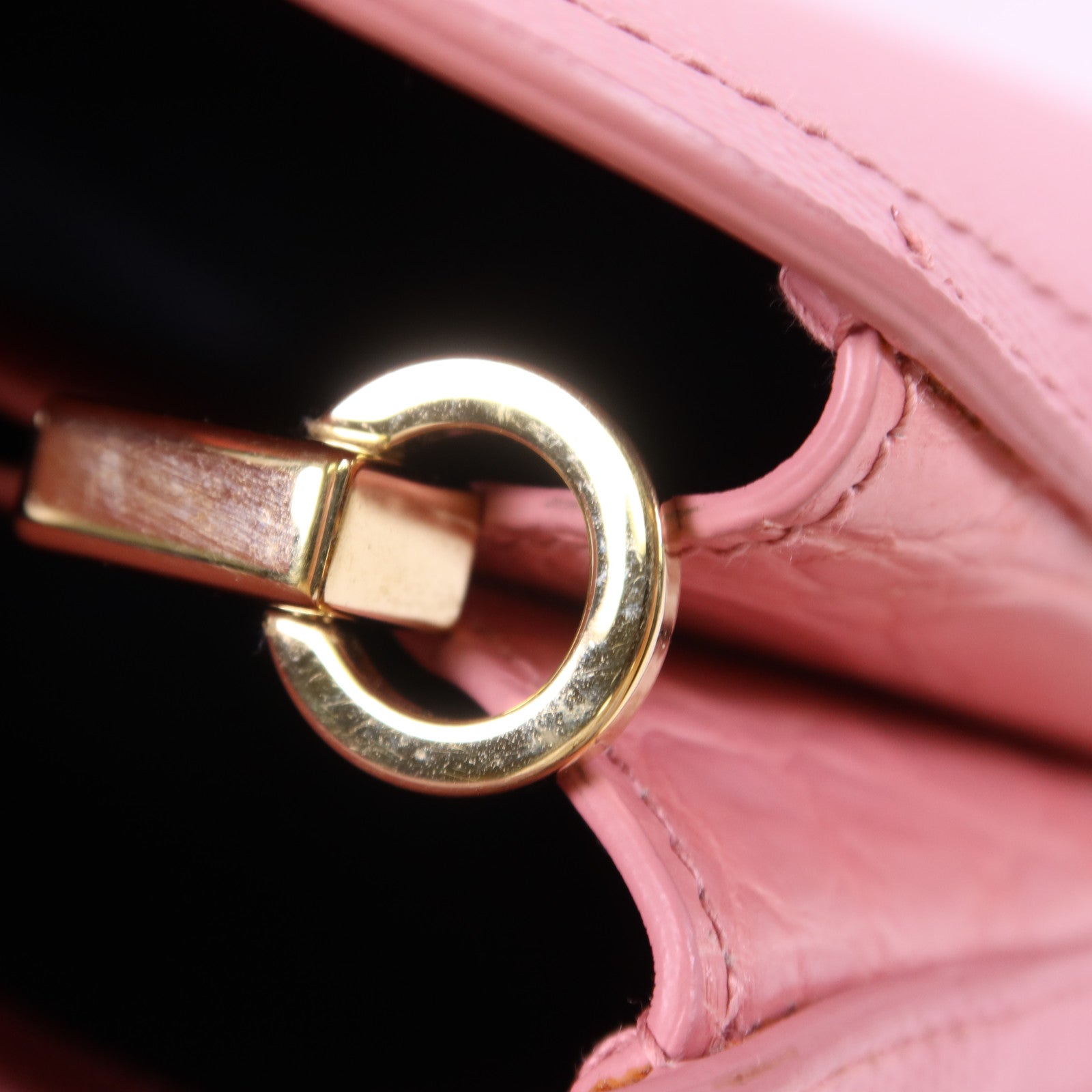 PRADA Saffiano皮革Matinee金扣手挽肩背兩用袋